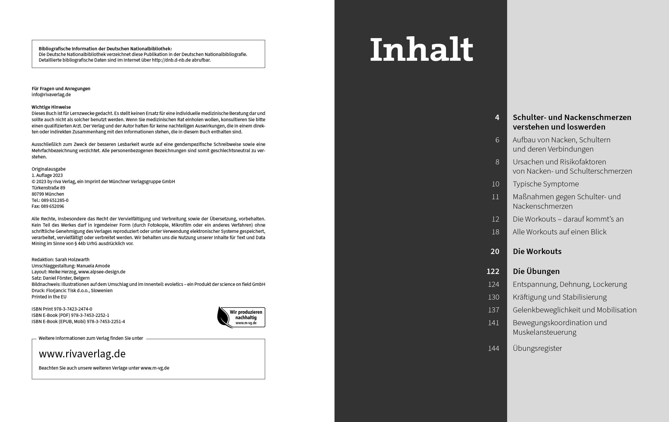 Beispielinhalt (Bild) 50 Workouts gegen Schulter- und Nackenschmerzen