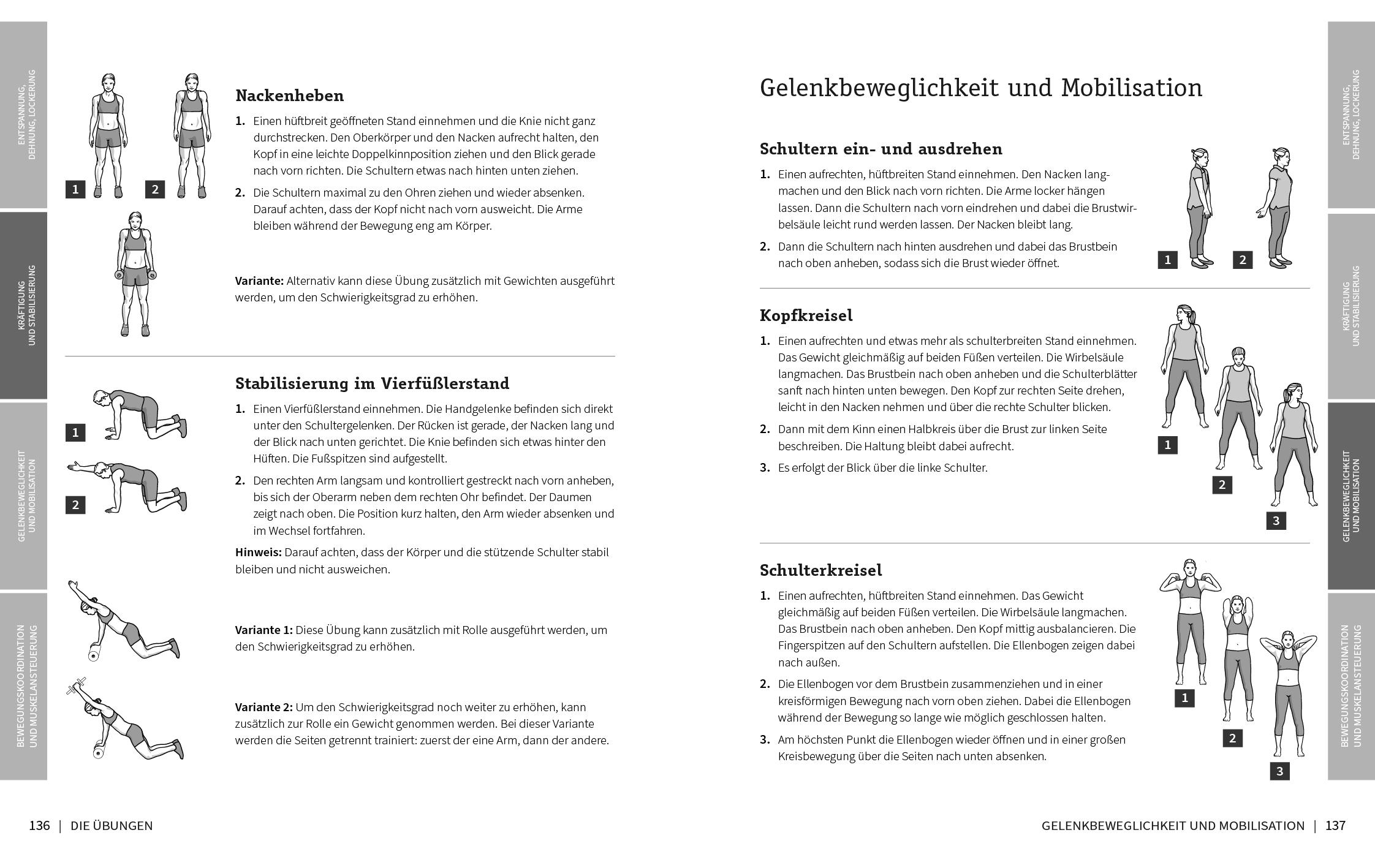 Beispielinhalt (Bild) 50 Workouts gegen Schulter- und Nackenschmerzen