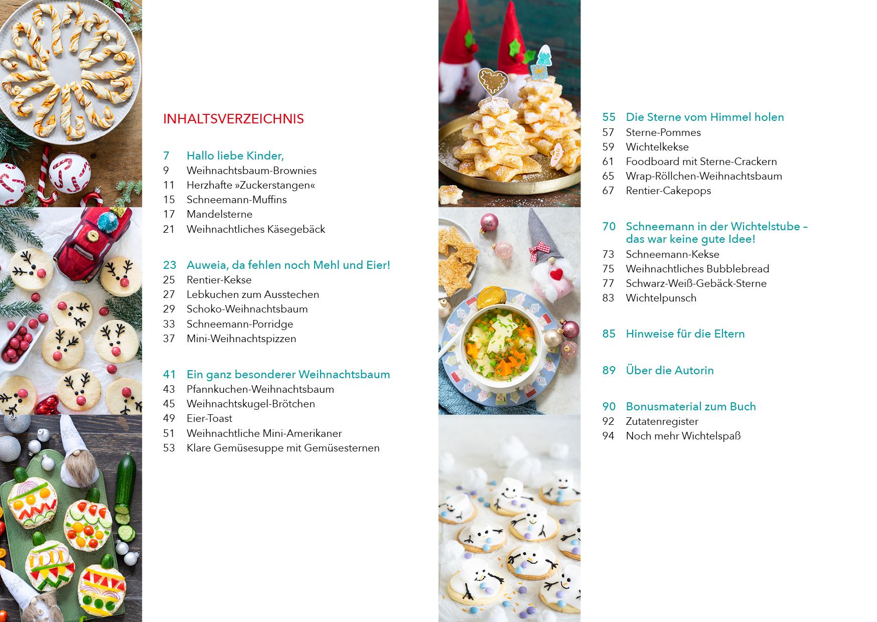 Beispielinhalt (Bild) Das Wichtel-Koch- und Backbuch