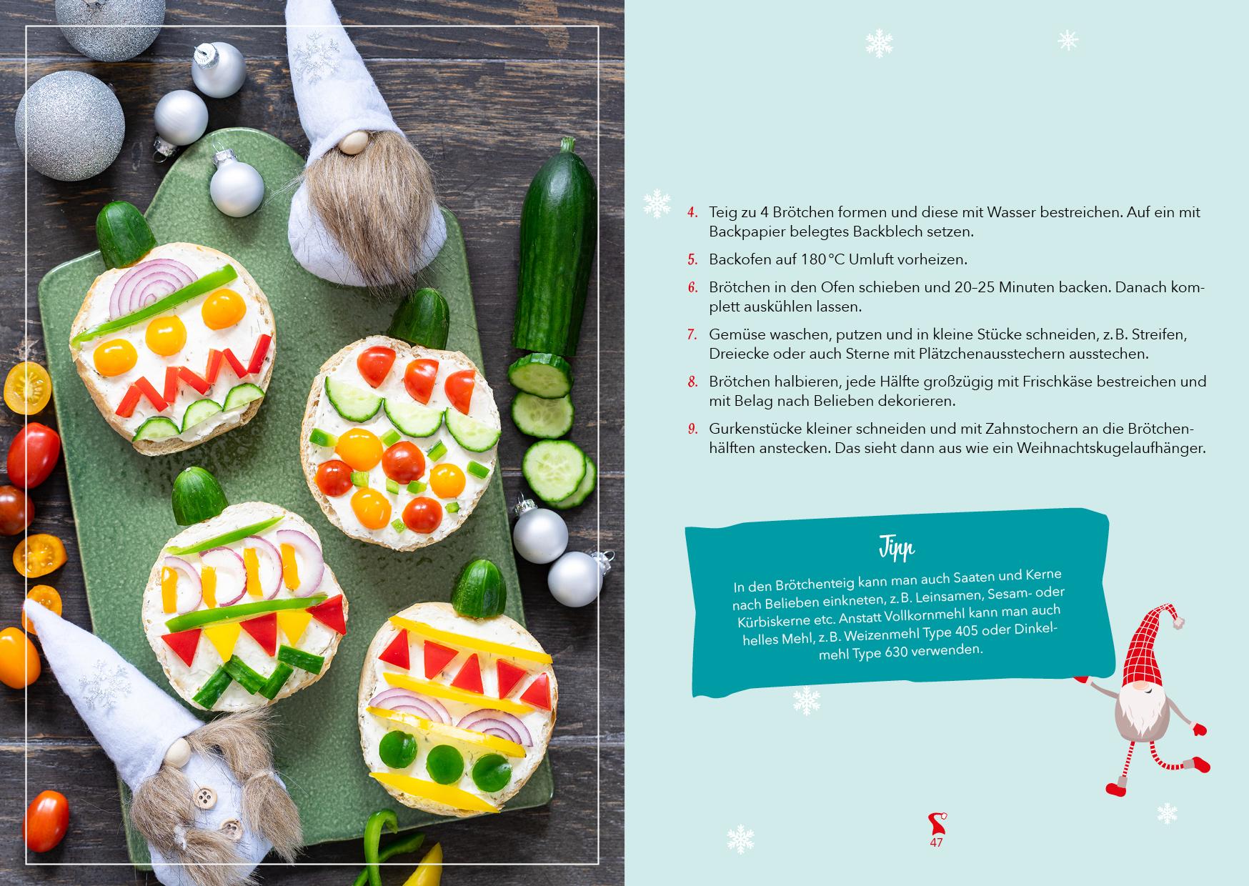 Beispielinhalt (Bild) Das Wichtel-Koch- und Backbuch