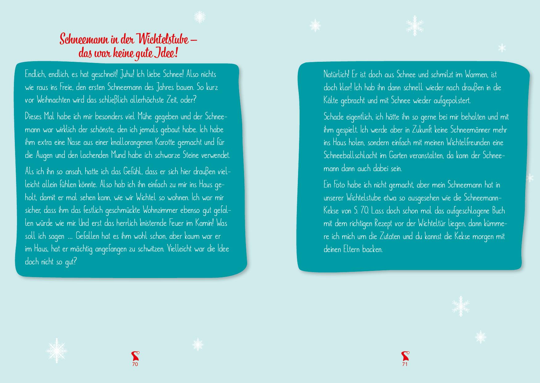 Beispielinhalt (Bild) Das Wichtel-Koch- und Backbuch