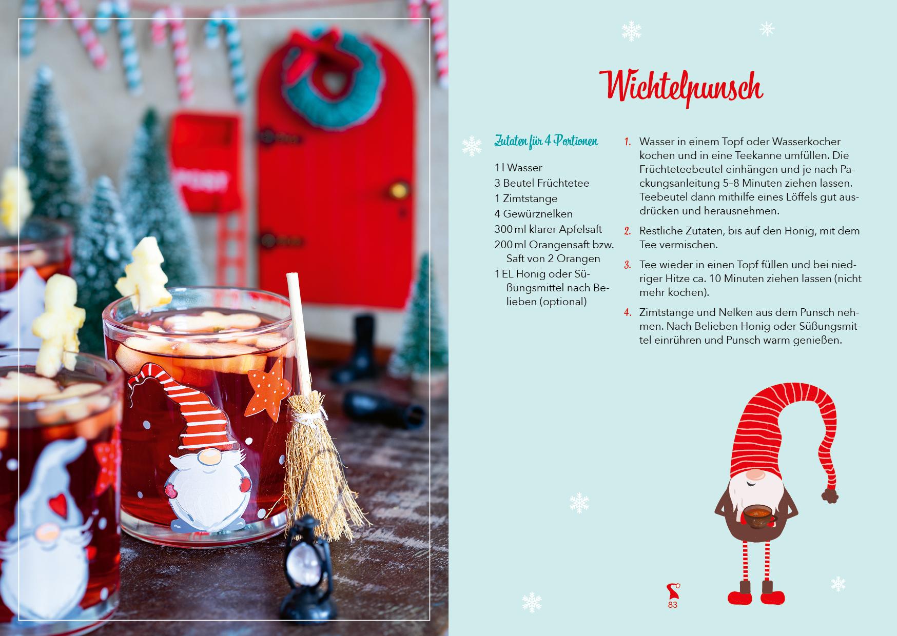Beispielinhalt (Bild) Das Wichtel-Koch- und Backbuch