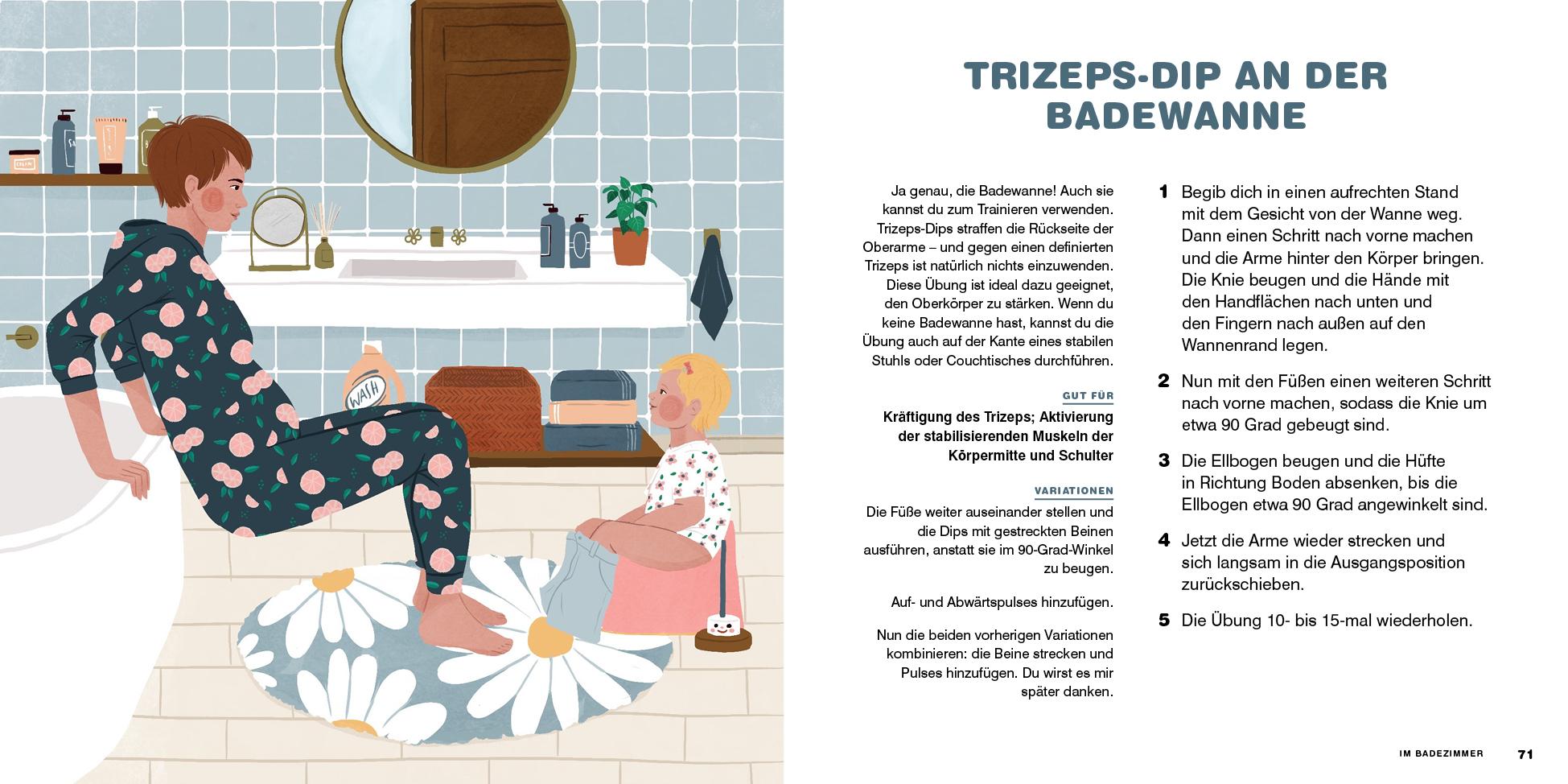 Beispielinhalt (Bild) Pyjama-Pilates