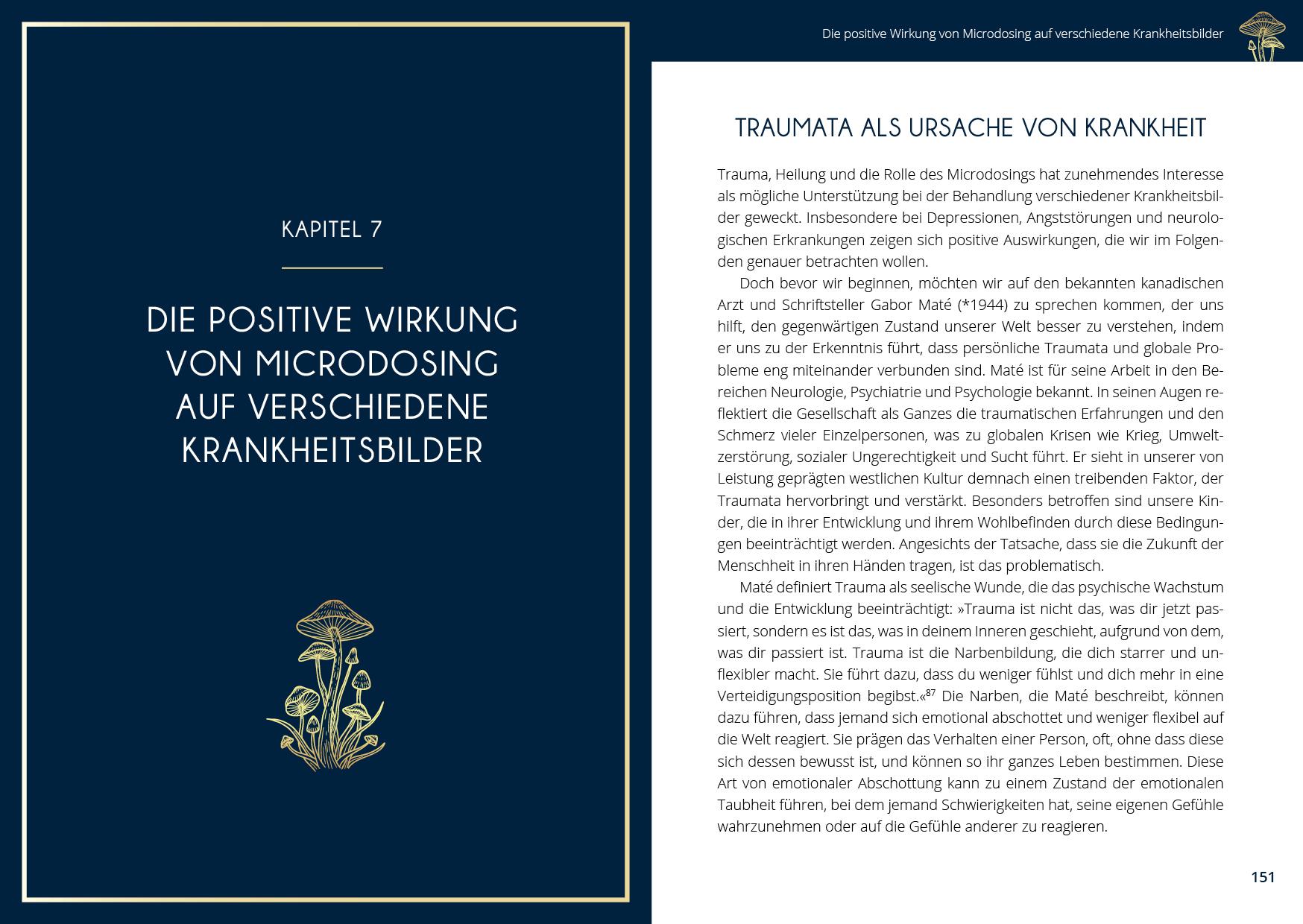 Beispielinhalt (Bild) Microdosing mit Psilocybin