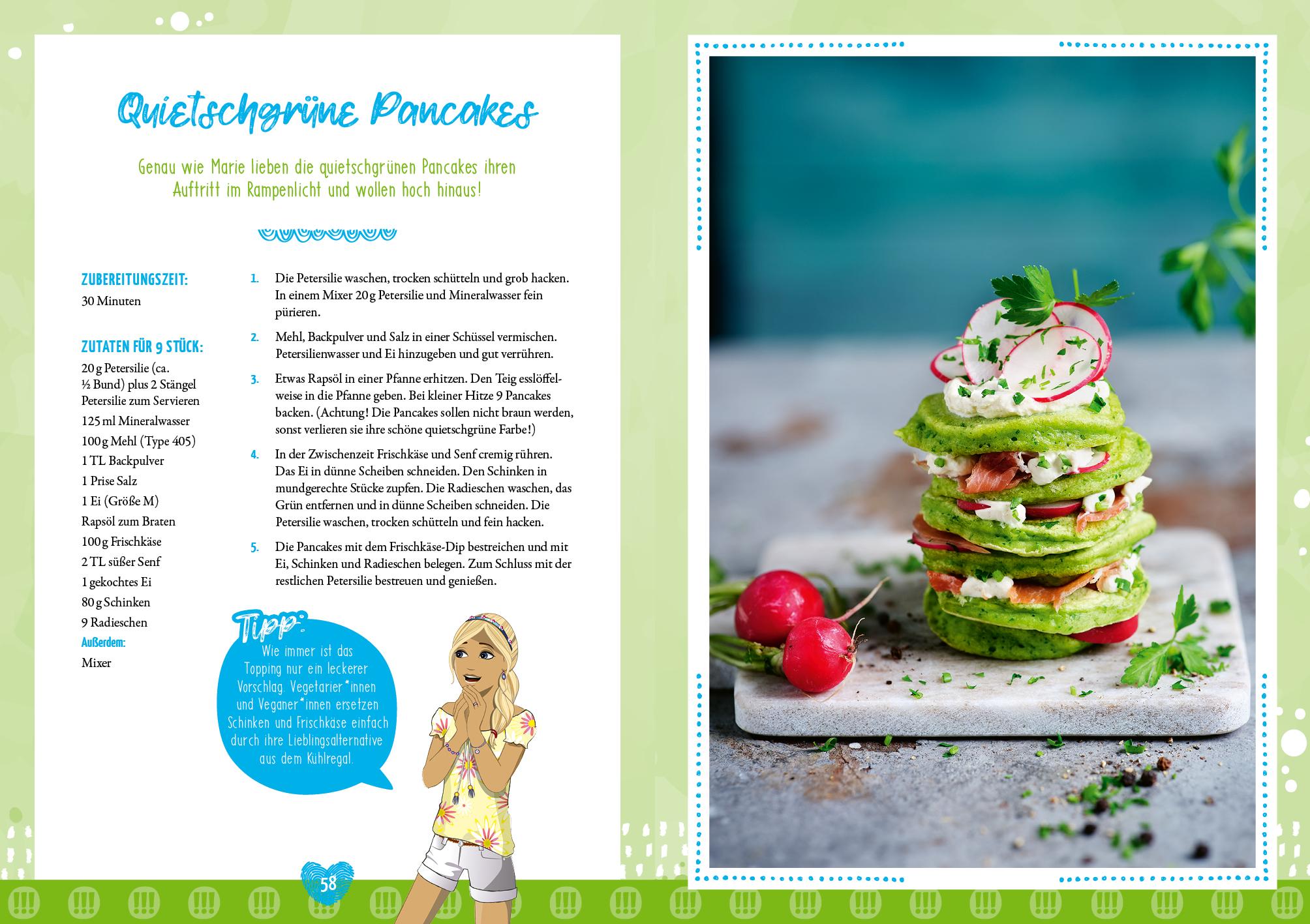 Beispielinhalt (Bild) Die drei !!! - Das Koch- und Backbuch