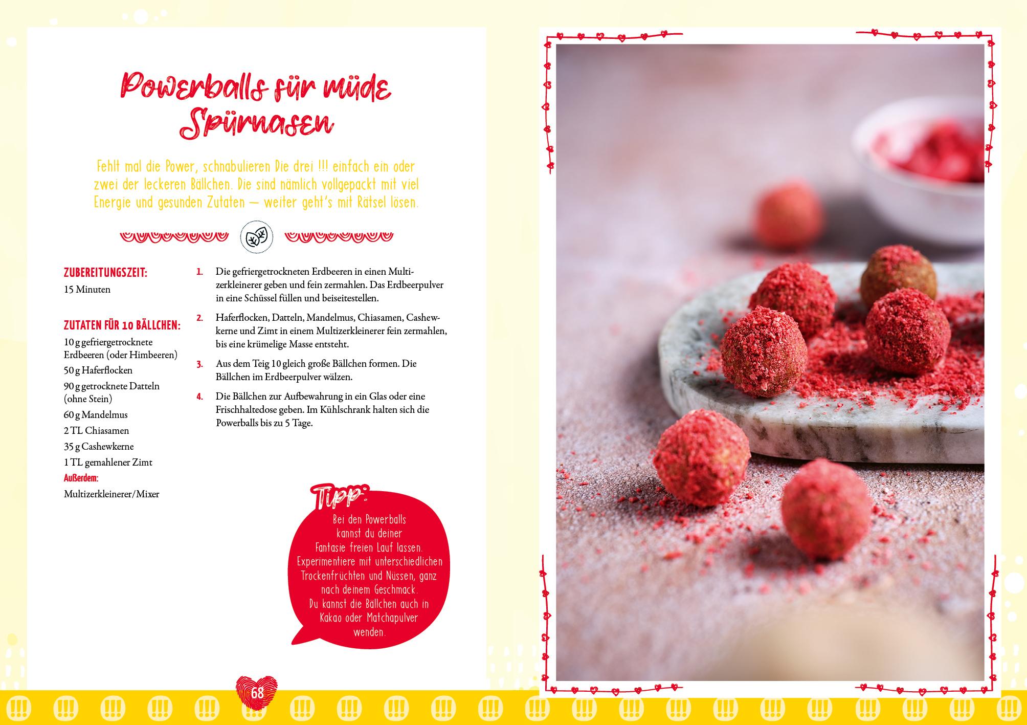 Beispielinhalt (Bild) Die drei !!! - Das Koch- und Backbuch