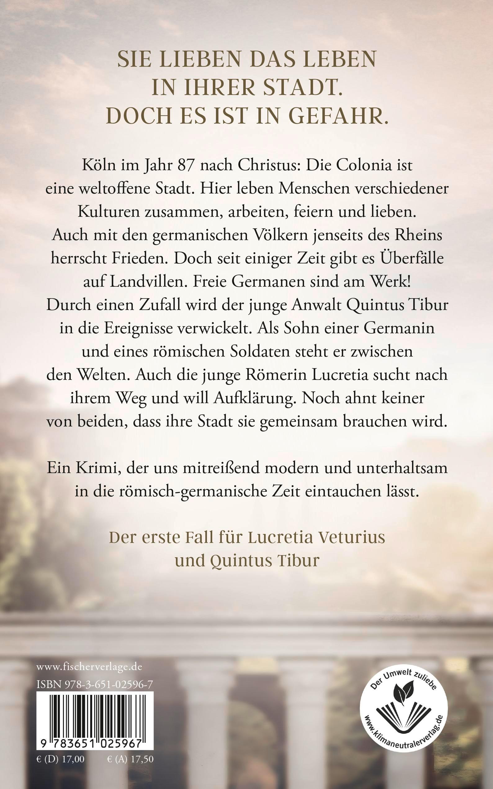Rückseitencover Schatten über Colonia - Ermittlungen am Rand des Römischen Reichs