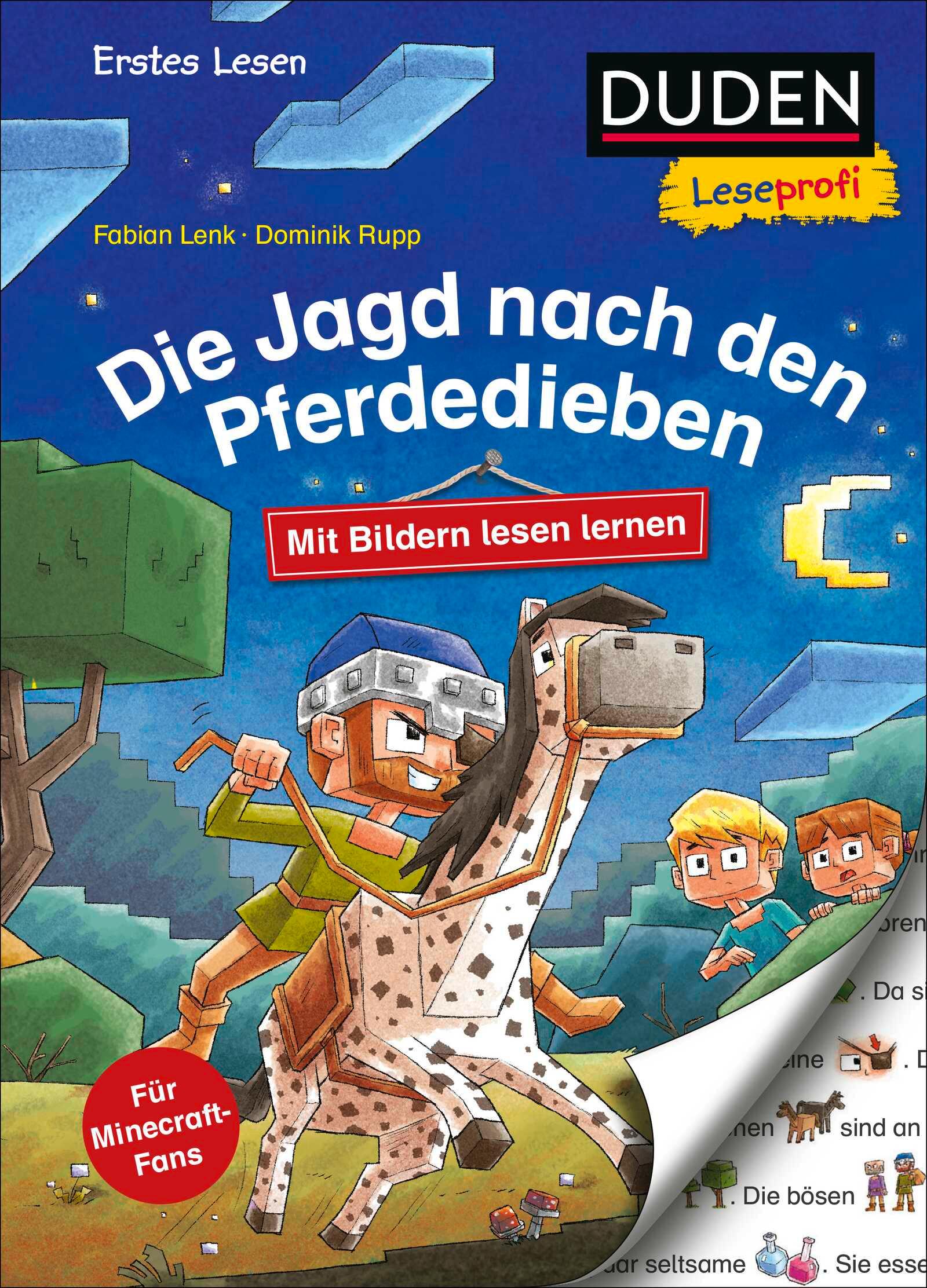 Vorderes Coverbild Duden Leseprofi - Mit Bildern lesen lernen. Die Jagd nach den Pferdedieben