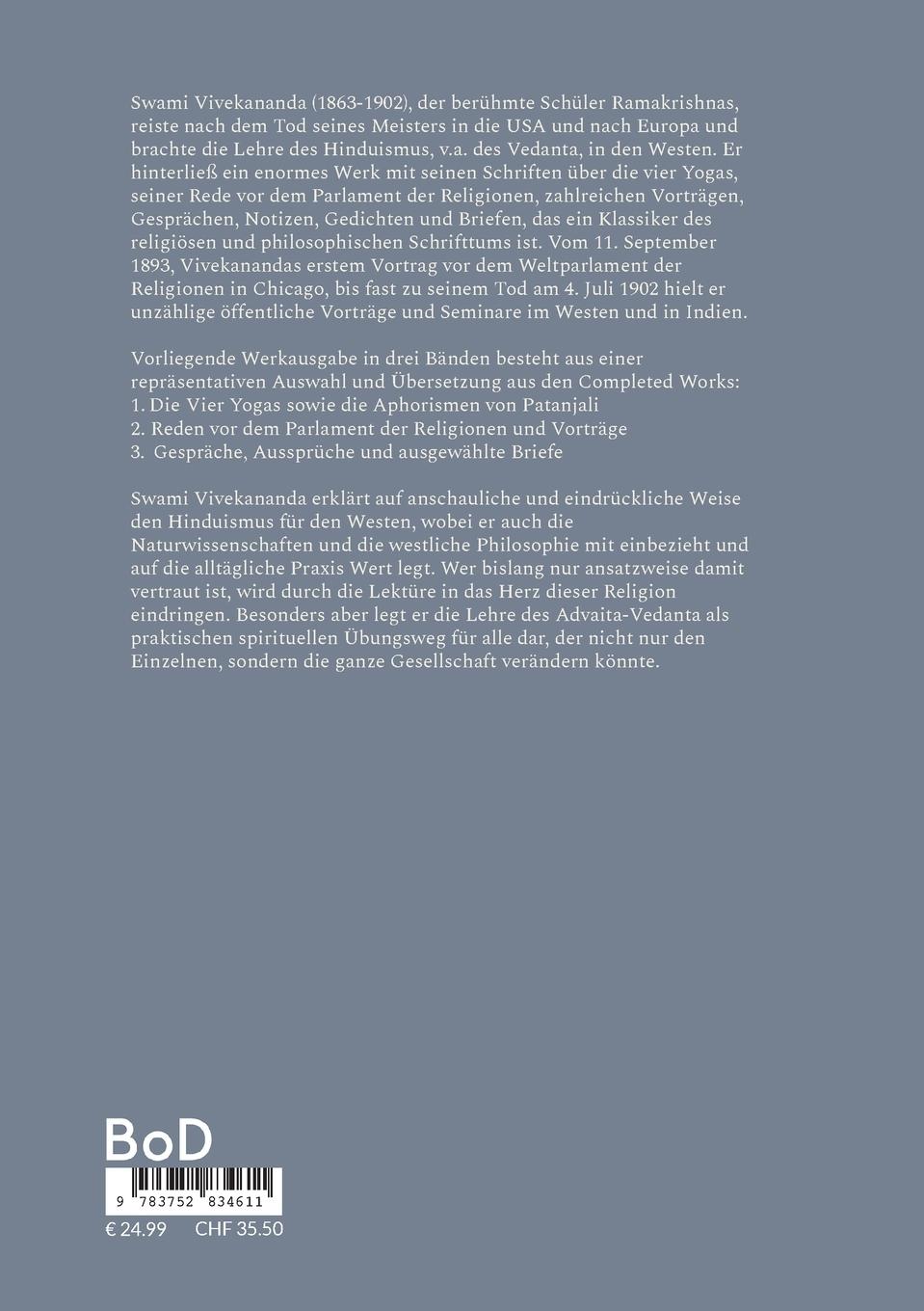 Rückseitencover Die Vier Yogas