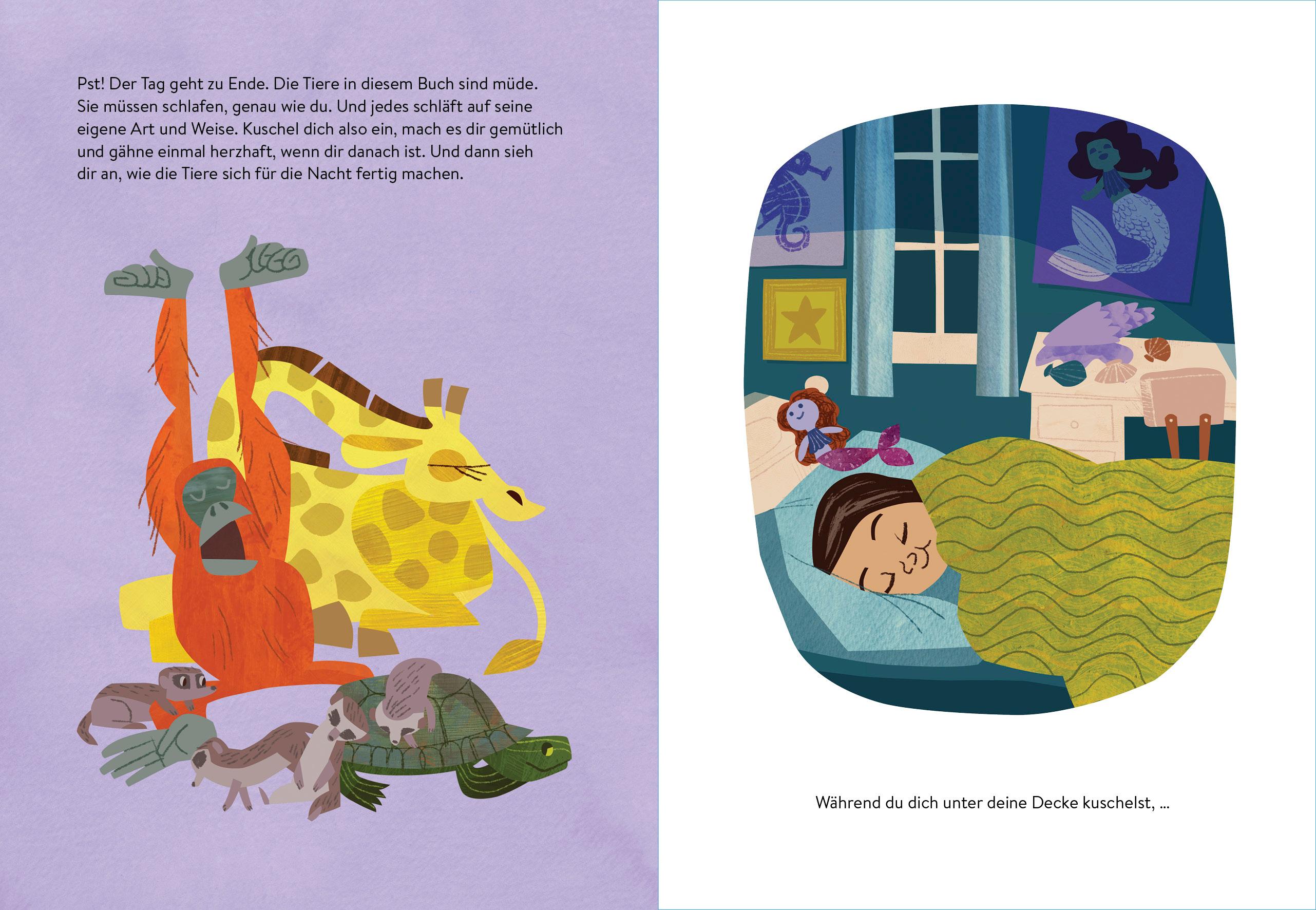 Beispielinhalt (Bild) Ab ins Nest! - Wie Tiere schlafen gehen