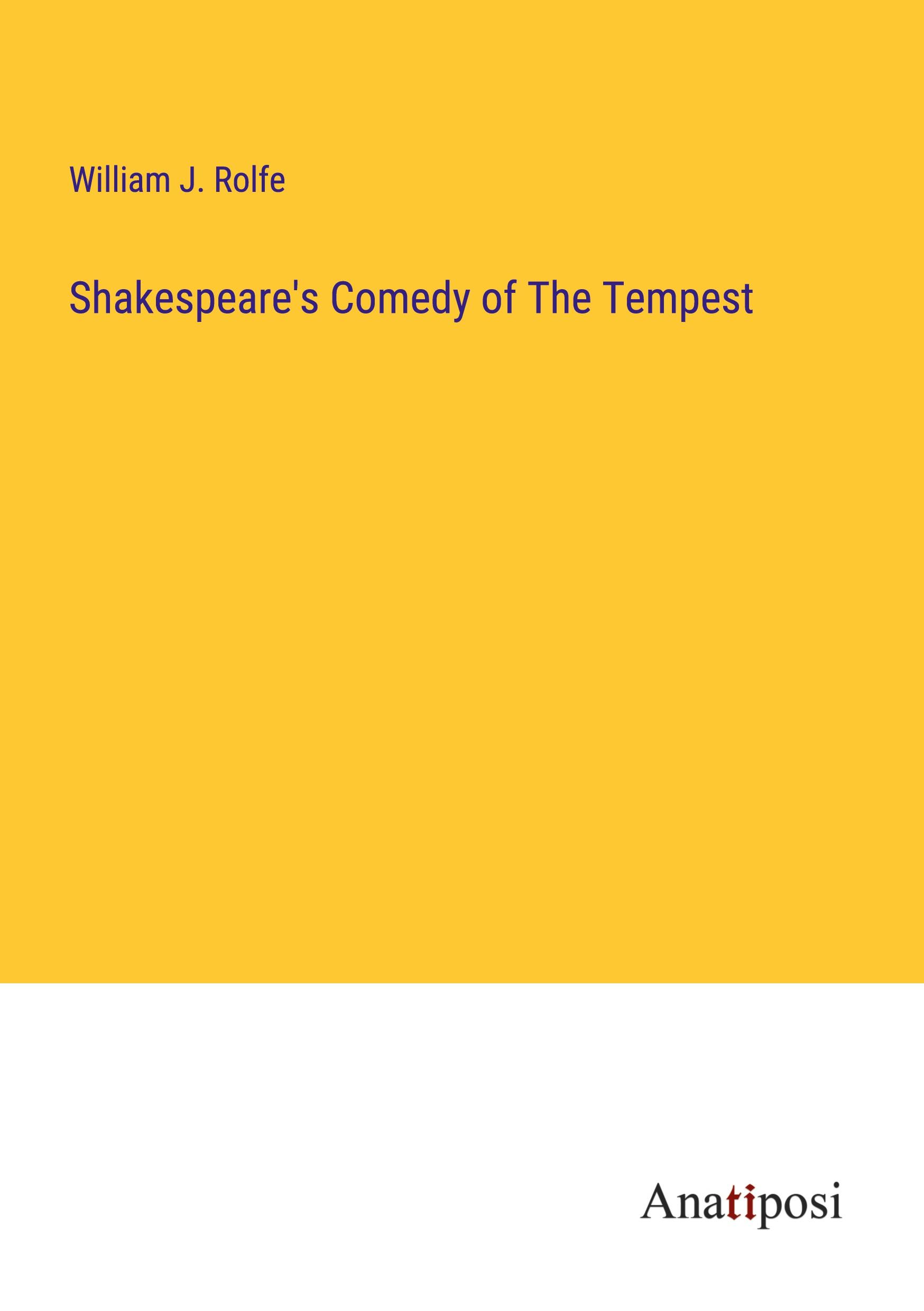 Vorderes Coverbild Shakespeare's Comedy of The Tempest