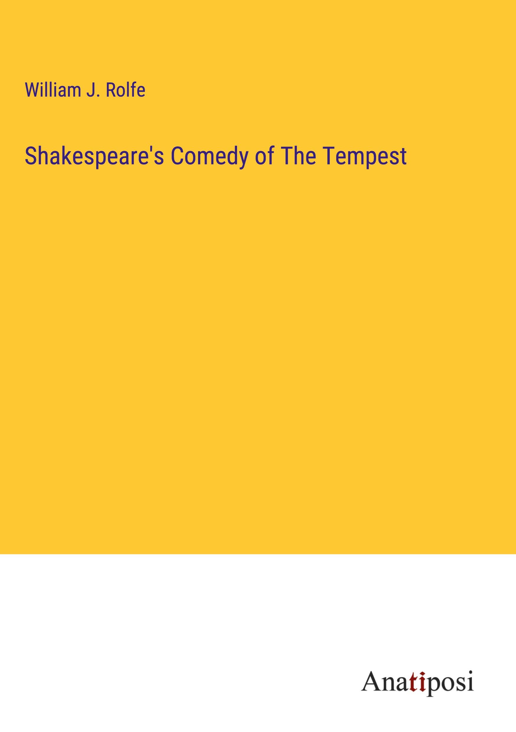 Vorderes Coverbild Shakespeare's Comedy of The Tempest