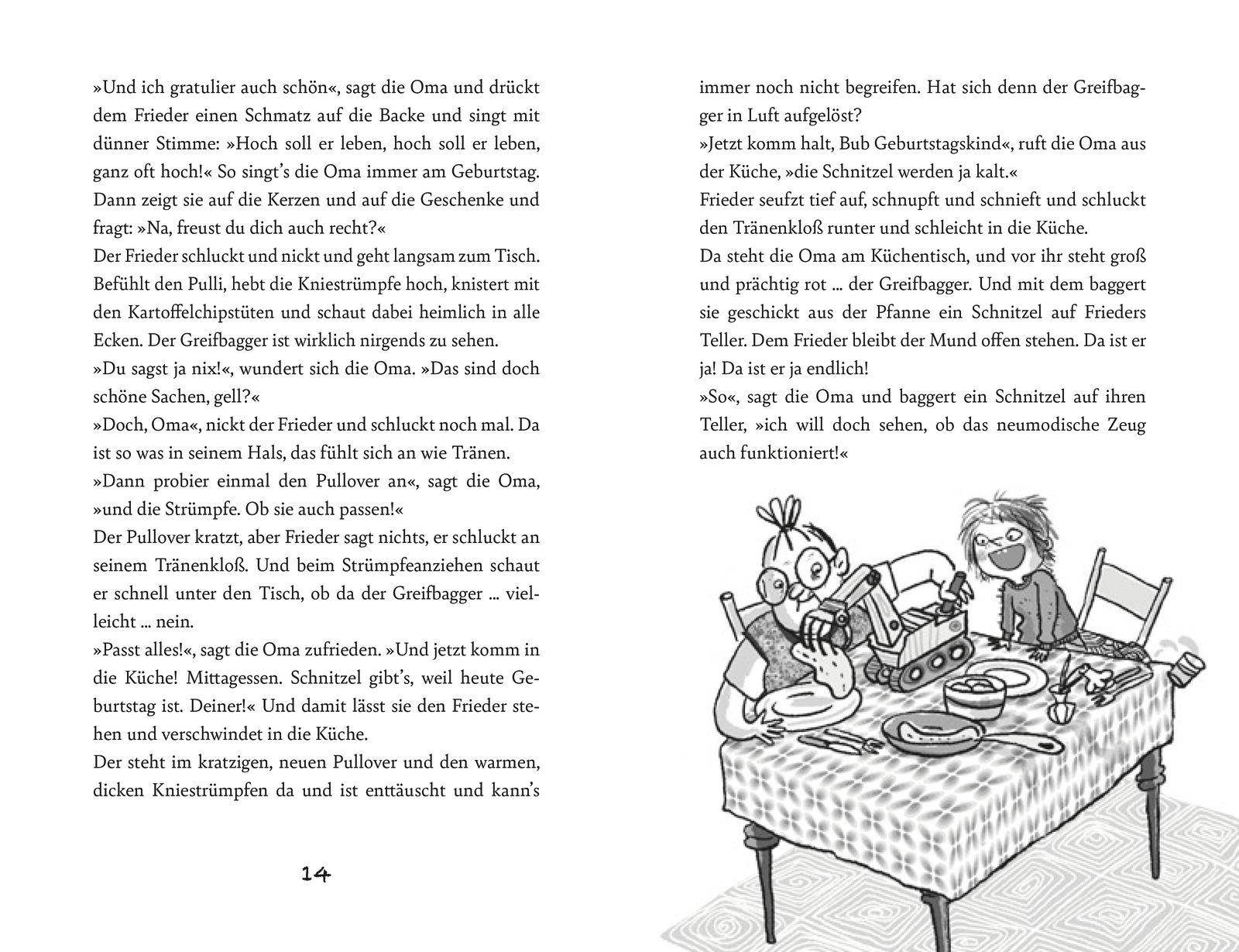 Beispielinhalt (Bild) 'Oma!', schreit der Frieder