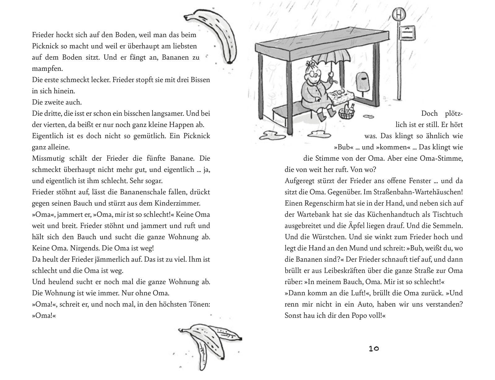 Beispielinhalt (Bild) 'Oma!', schreit der Frieder