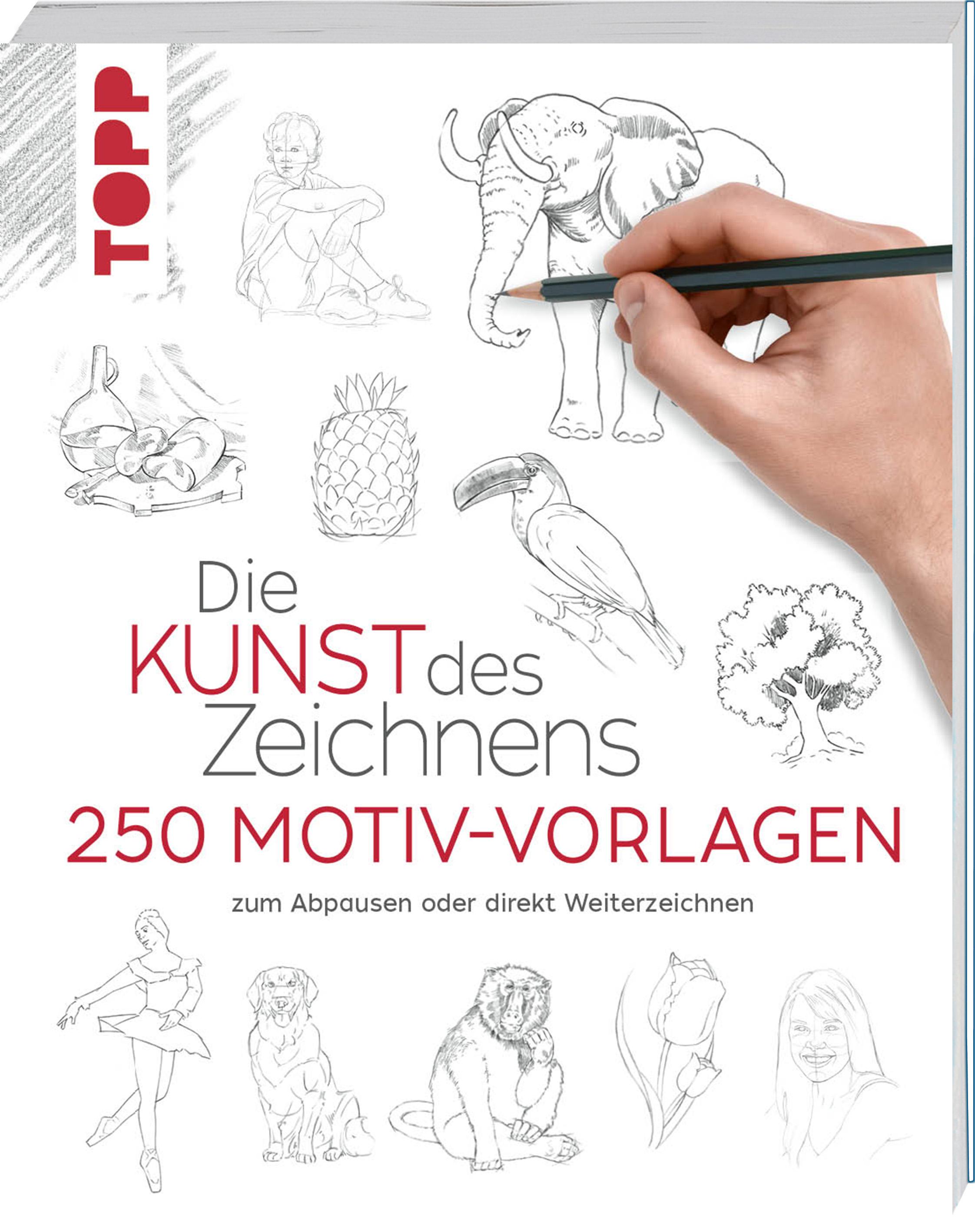 Vorderes Coverbild Die Kunst des Zeichnens 250 Motiv-Vorlagen