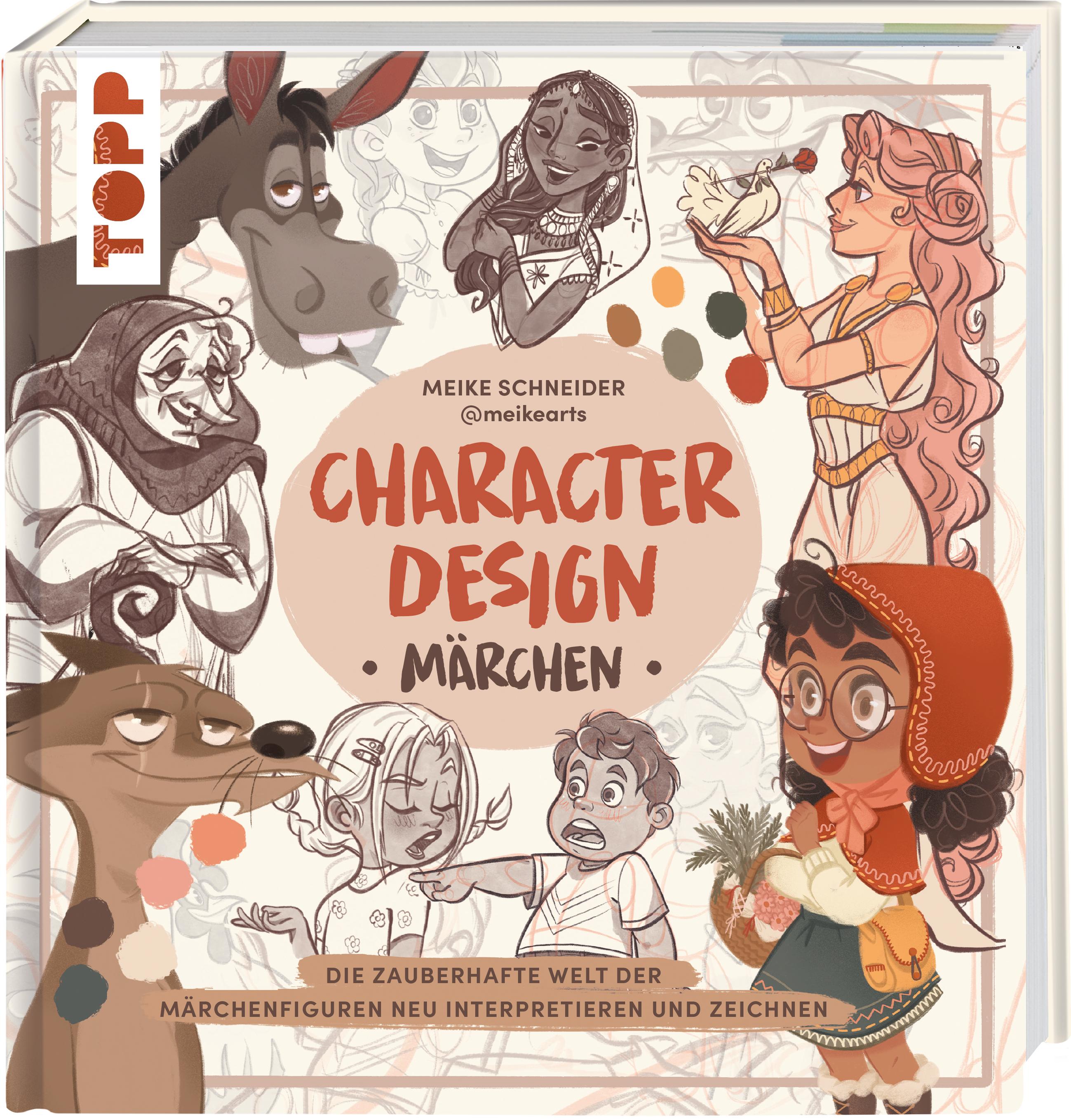 Vorderes Coverbild Character Design Märchen