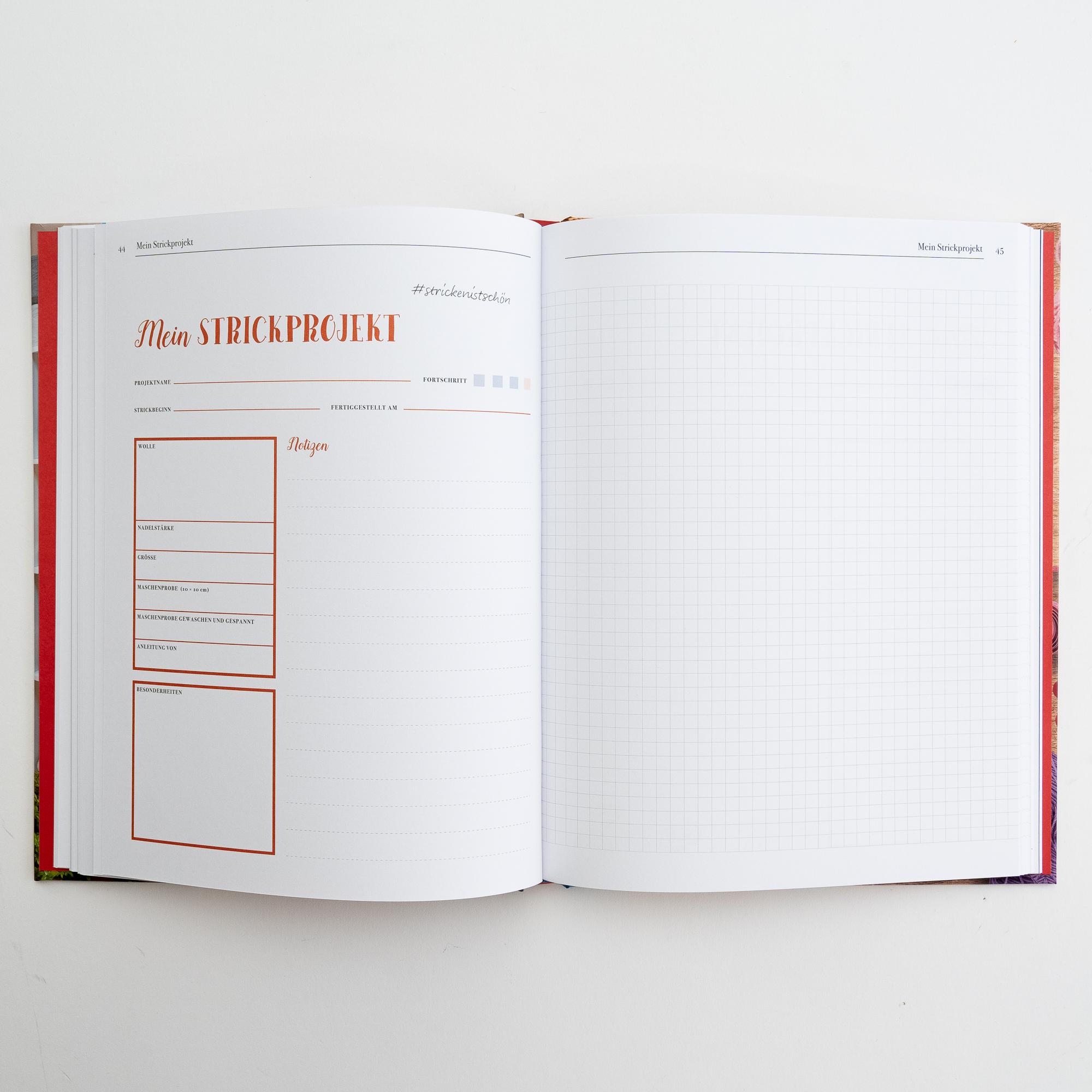 Beispielinhalt (Bild) Mein Strickjournal