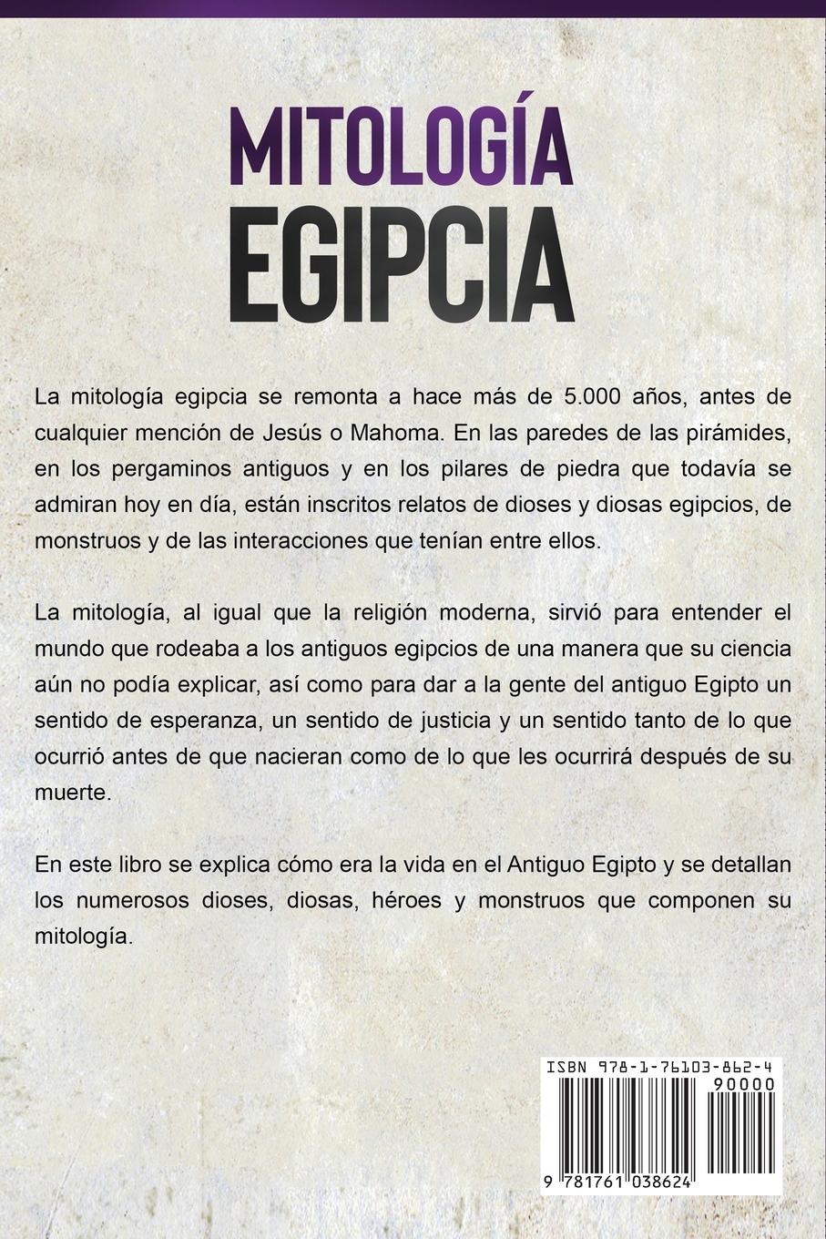 Rückseitencover Mitología Egipcia