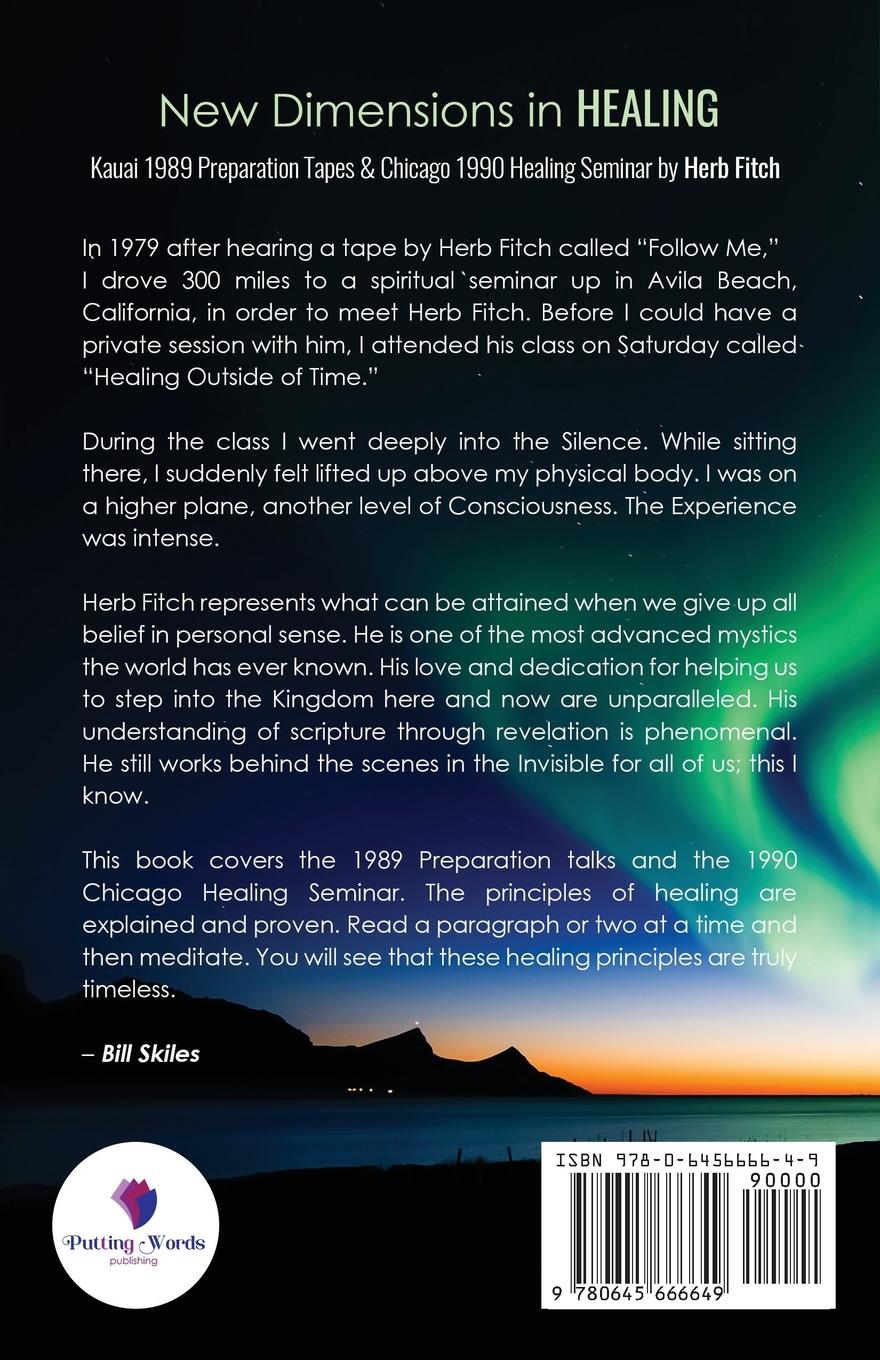 Rückseitencover New Dimensions in Healing