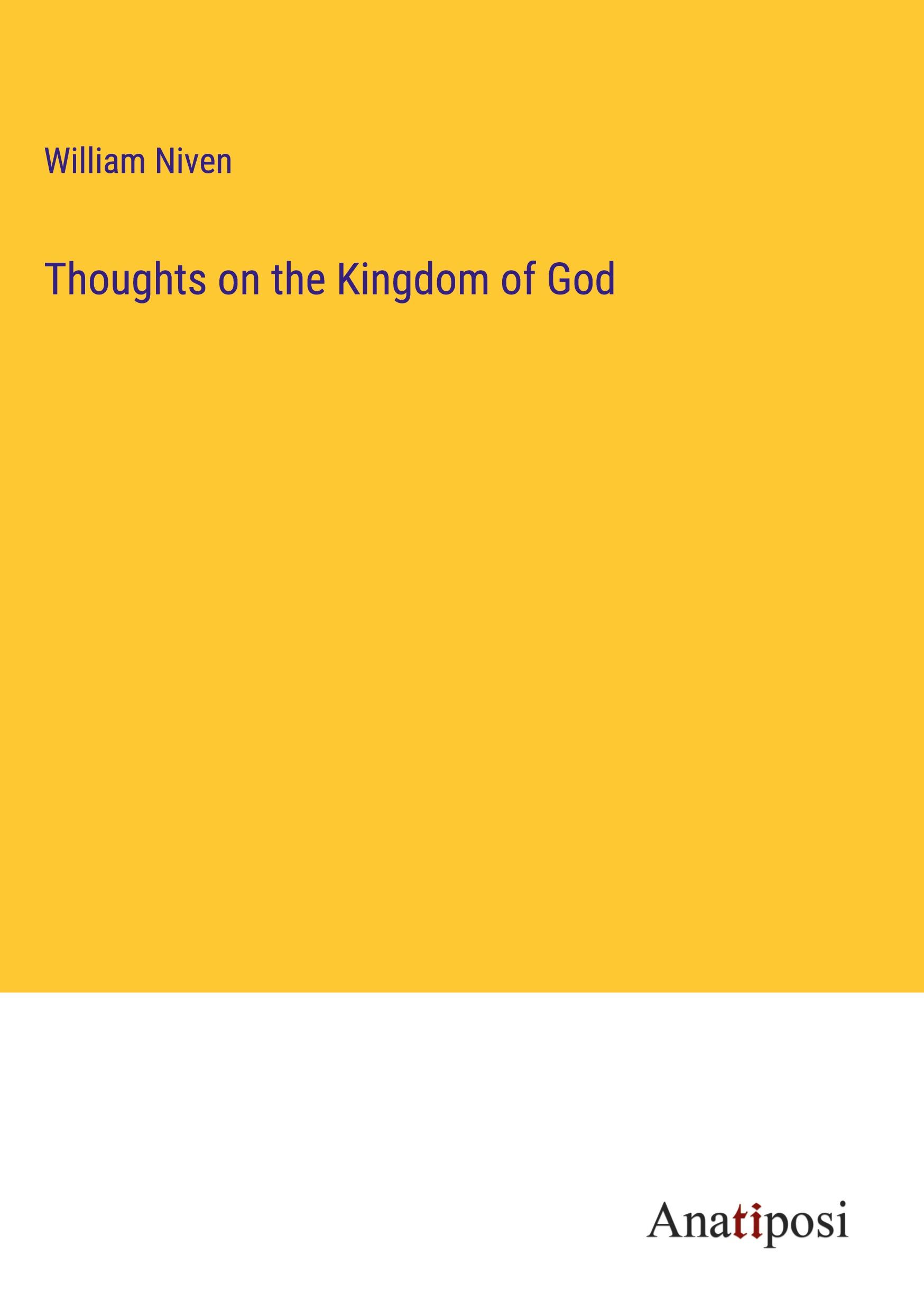 Vorderes Coverbild Thoughts on the Kingdom of God