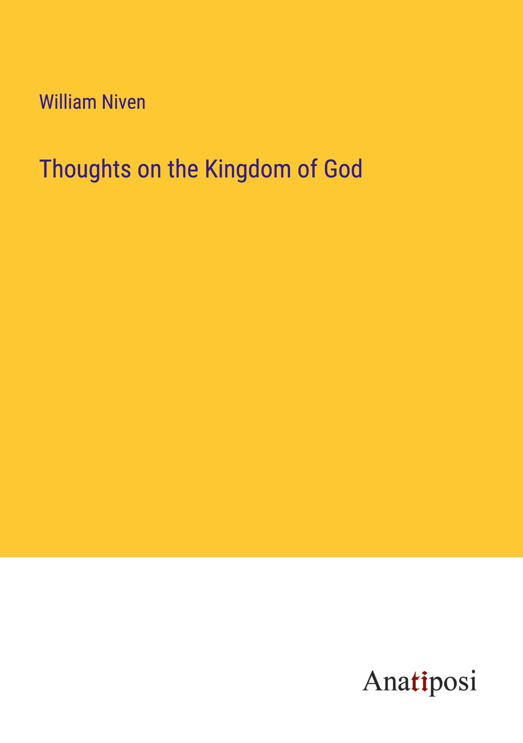 Vorderes Coverbild Thoughts on the Kingdom of God