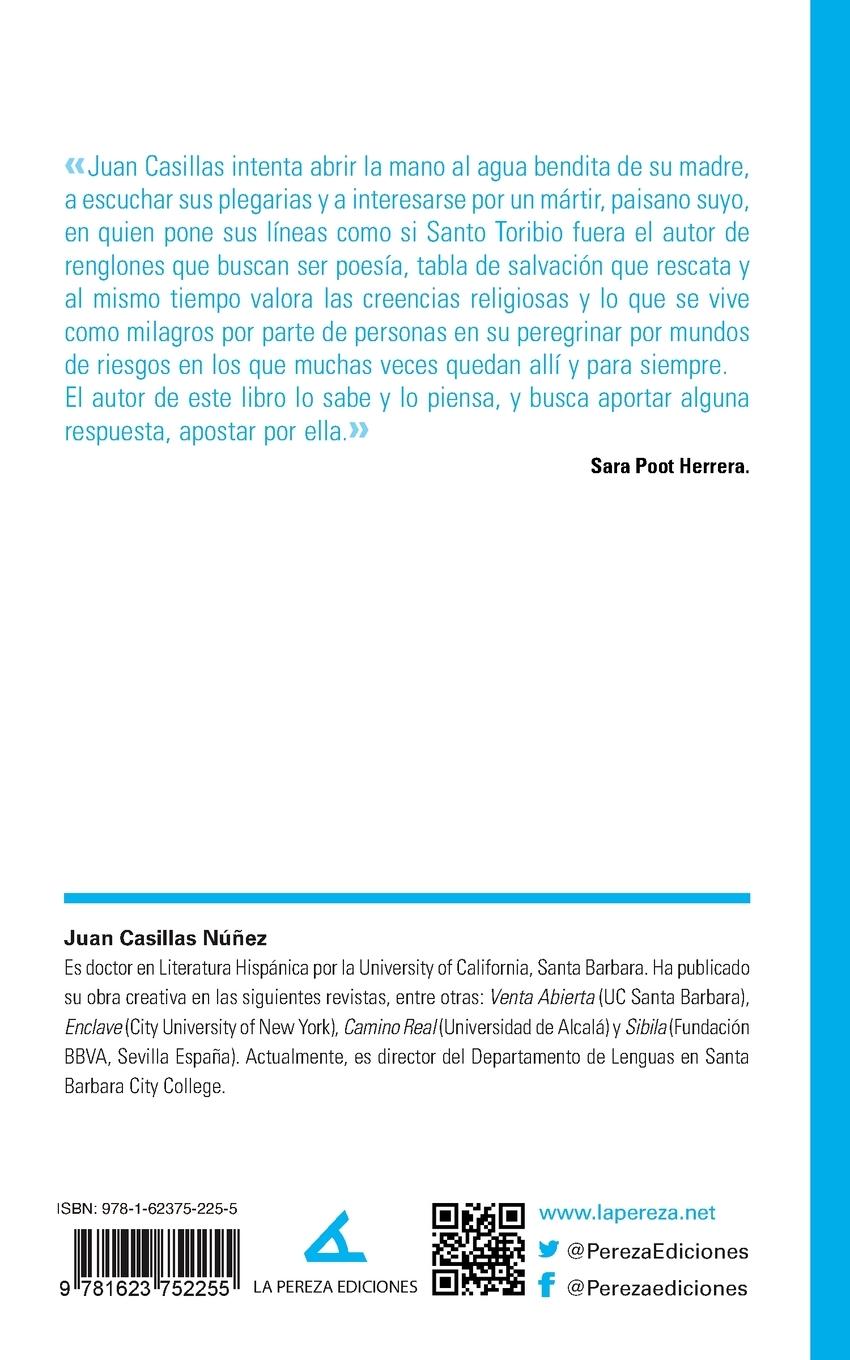 Rückseitencover Santo Toribio. Confesiones