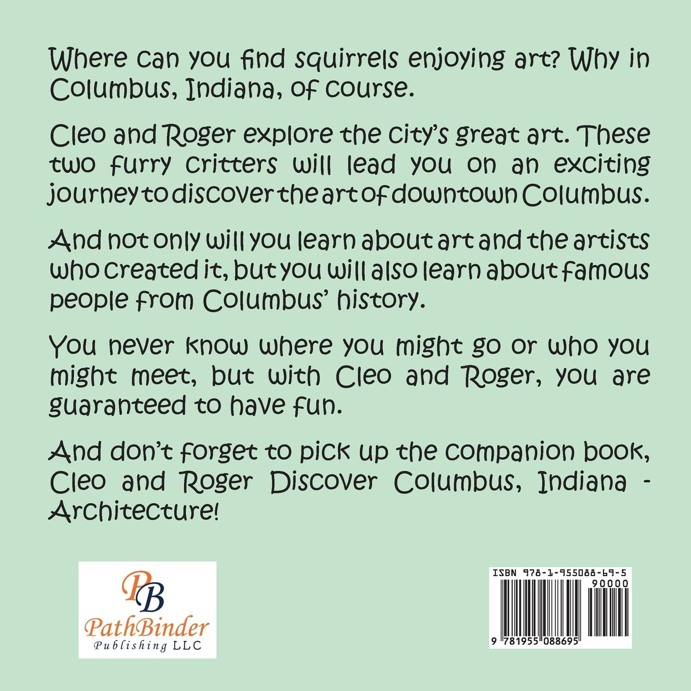 Rückseitencover Cleo and Roger Discover Columbus, Indiana - Art (Coloring book)