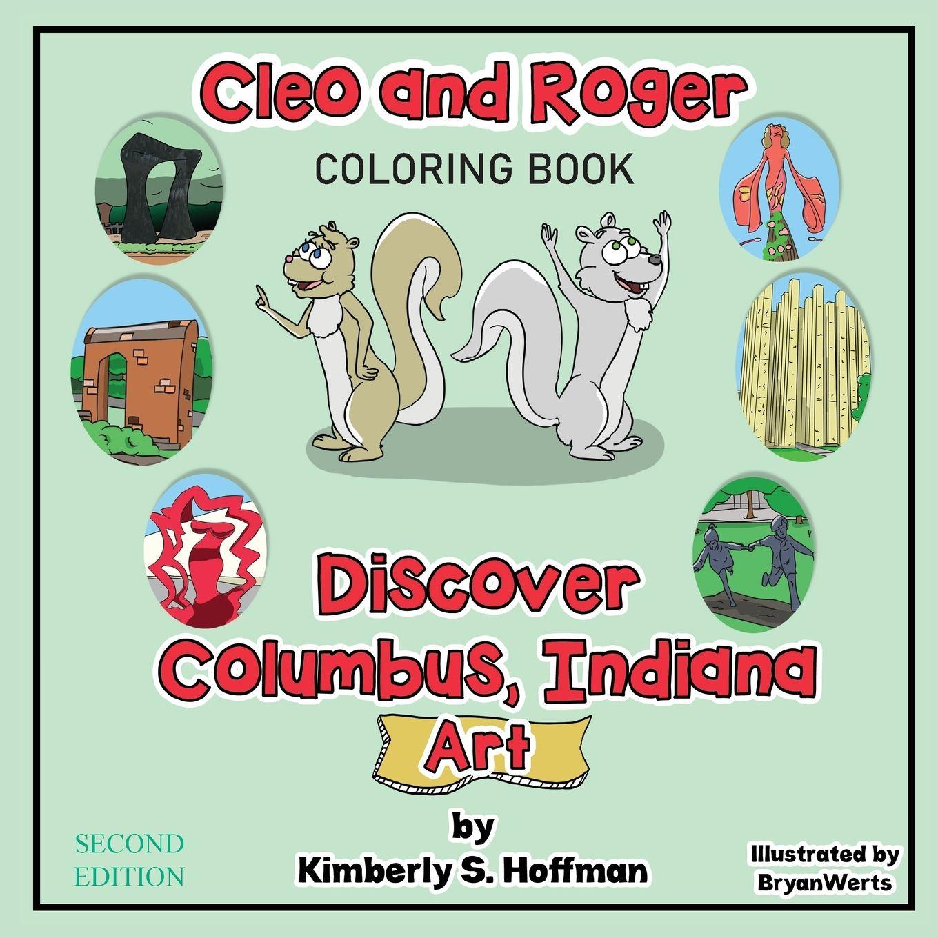 Vorderes Coverbild Cleo and Roger Discover Columbus, Indiana - Art (Coloring book)
