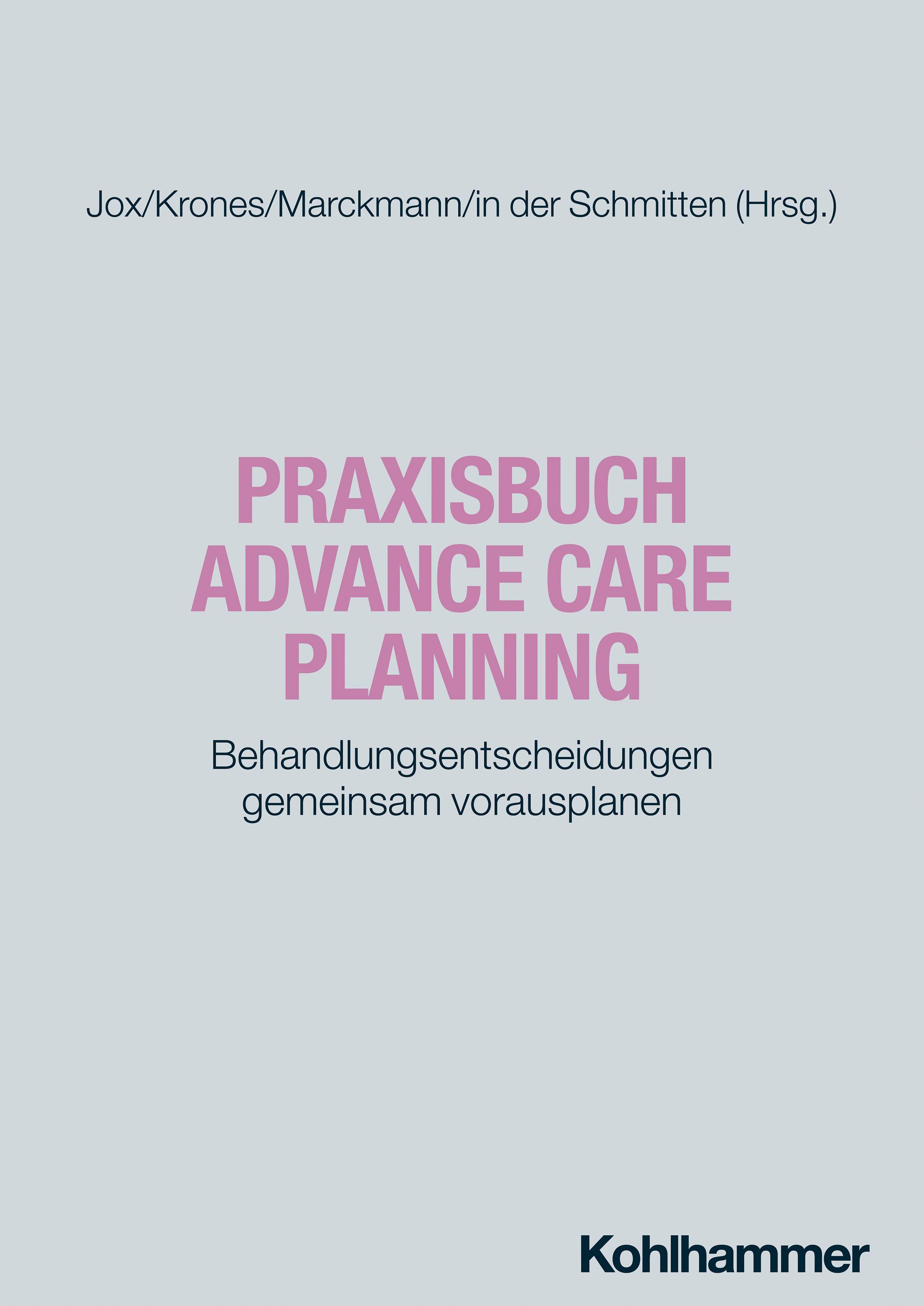 Vorderes Coverbild Praxisbuch Advance Care Planning
