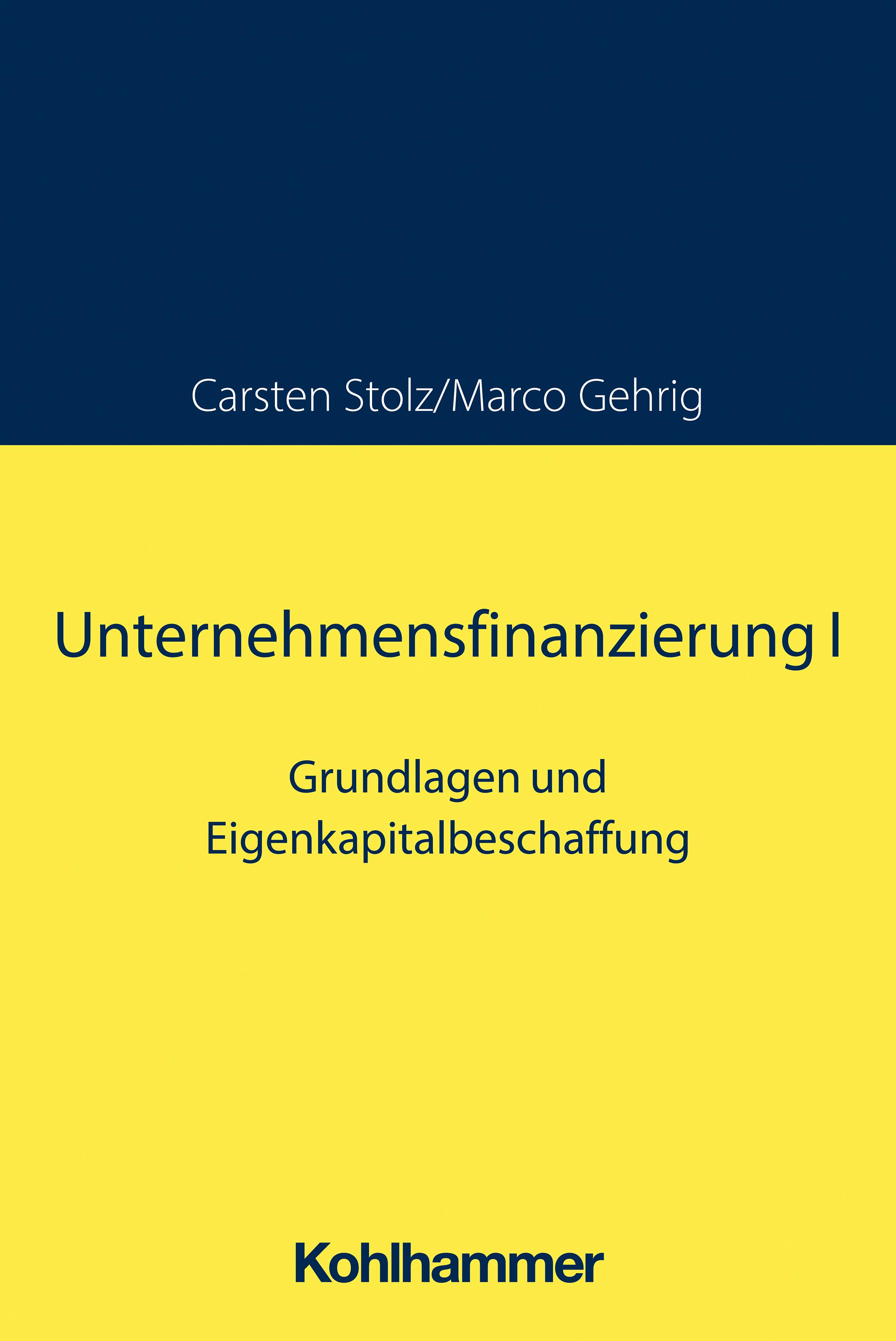 Vorderes Coverbild Unternehmensfinanzierung I