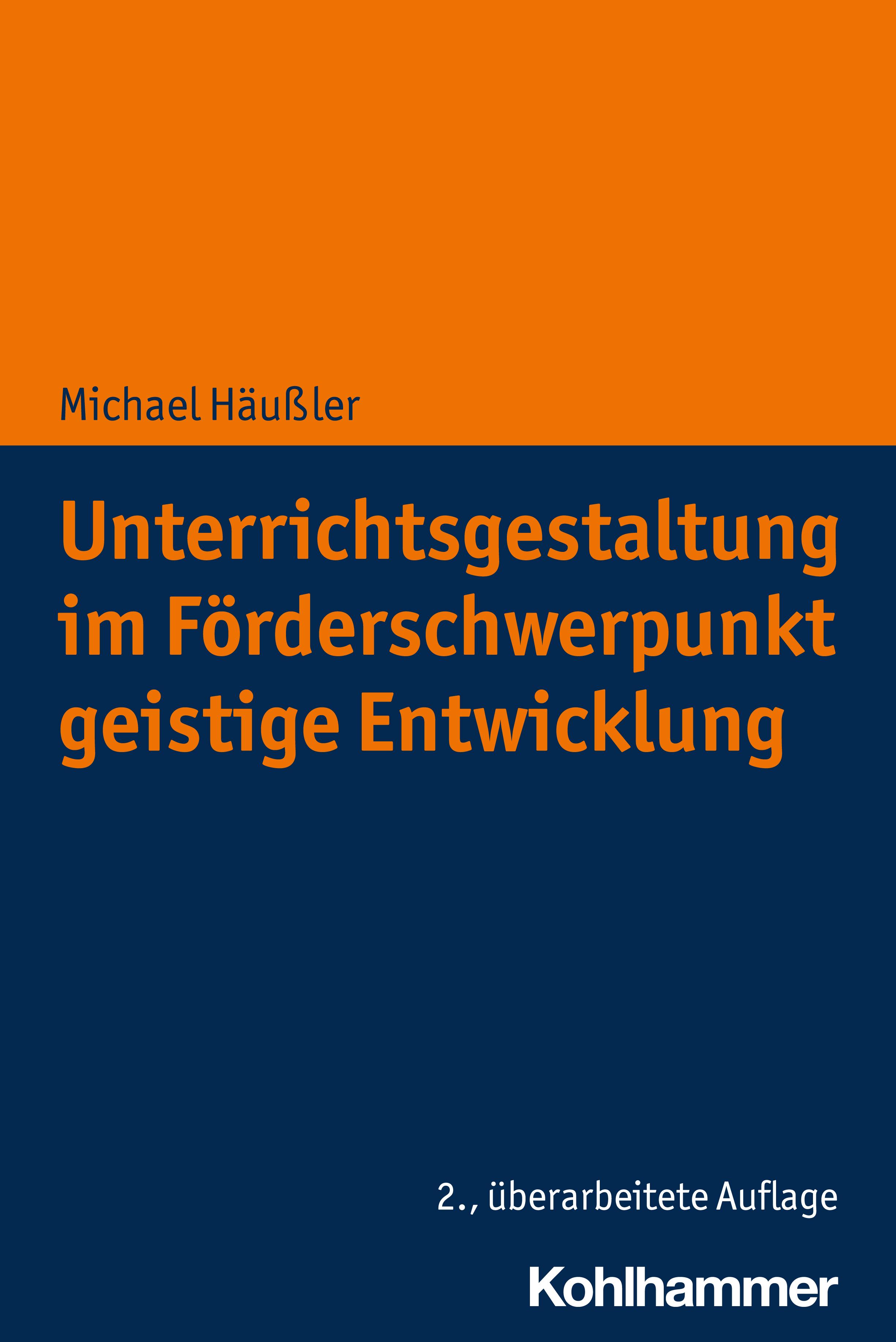 Vorderes Coverbild Unterrichtsgestaltung im Förderschwerpunkt geistige Entwicklung