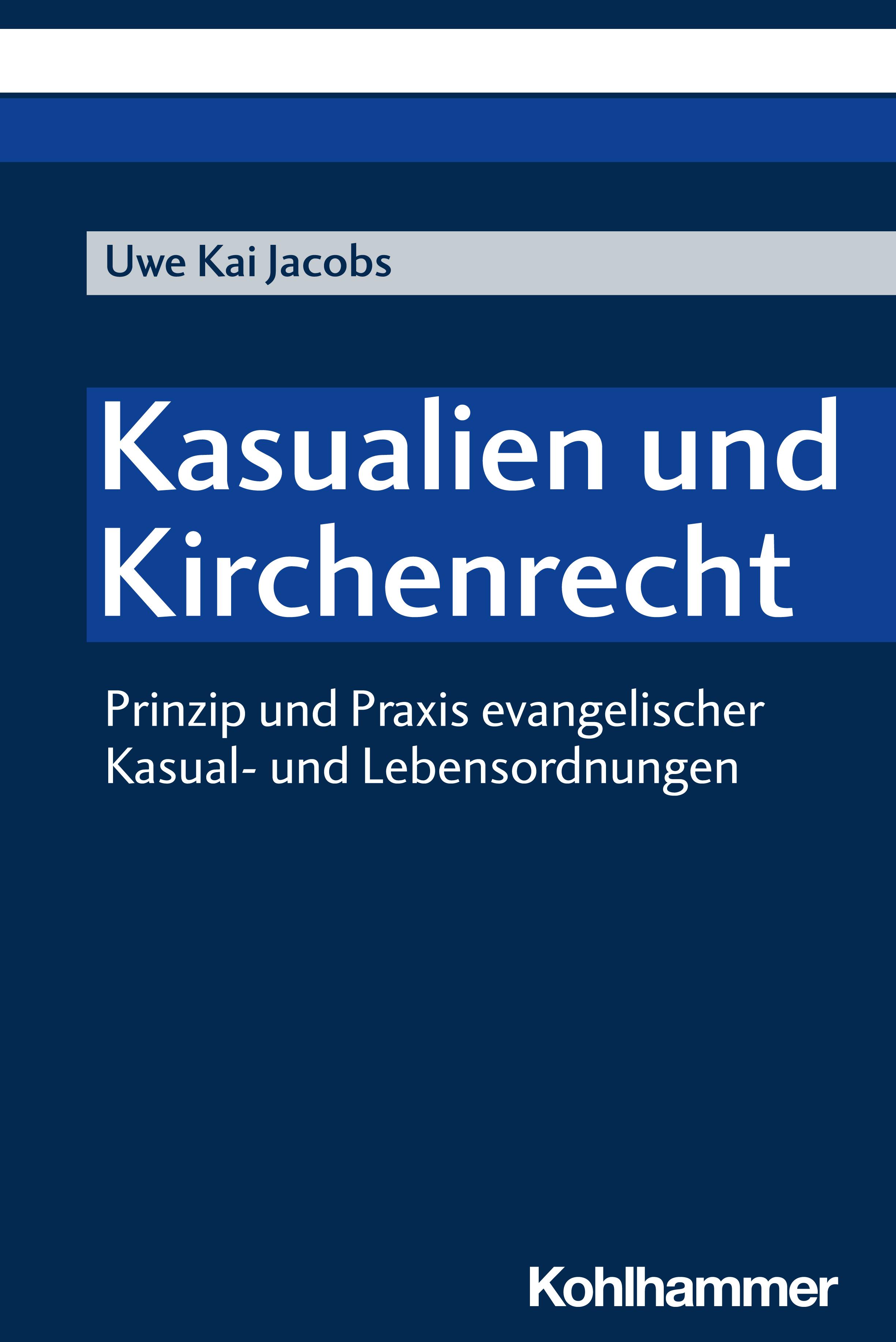 Vorderes Coverbild Kasualien und Kirchenrecht