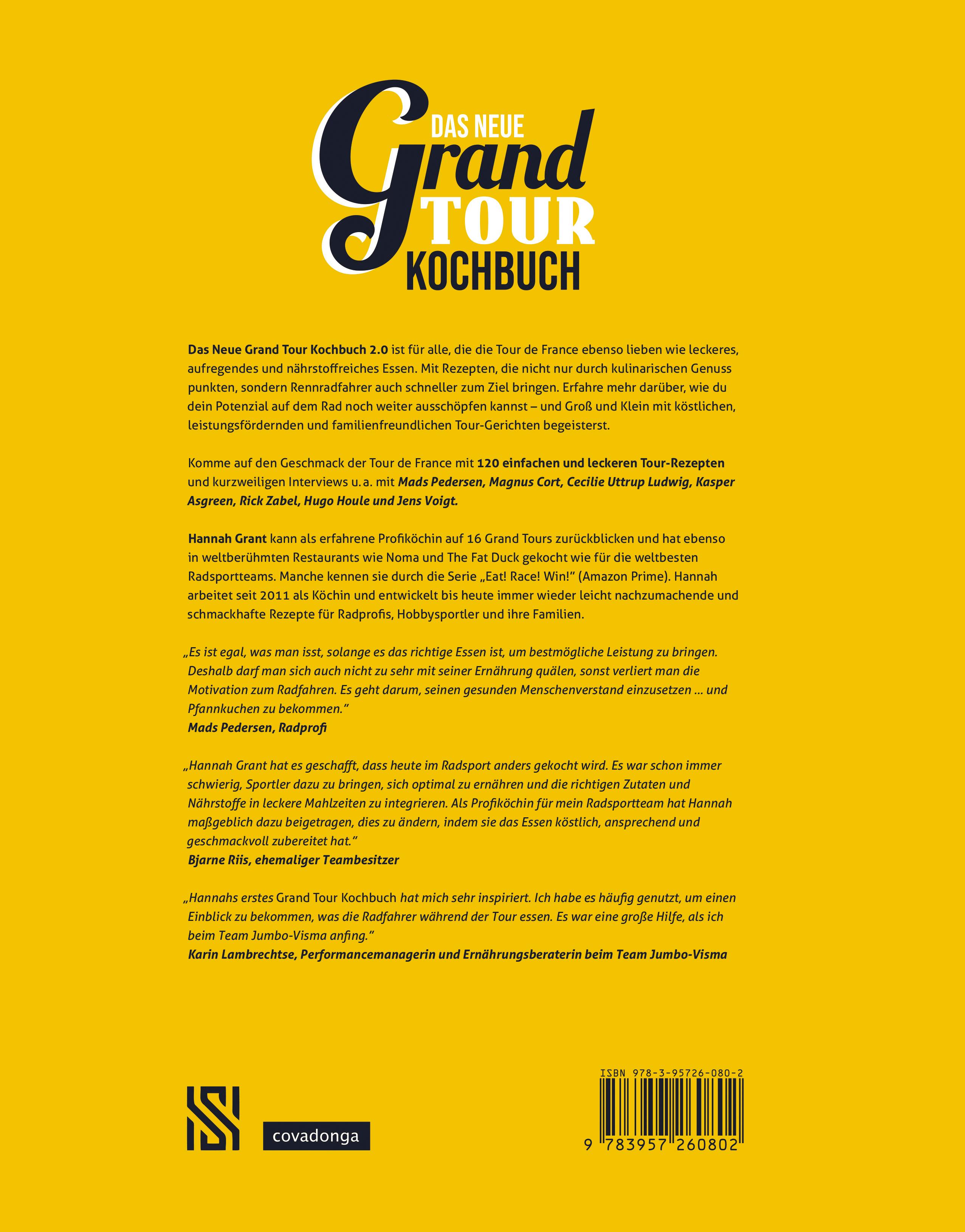 Rückseitencover Das neue Grand Tour Kochbuch 2.0