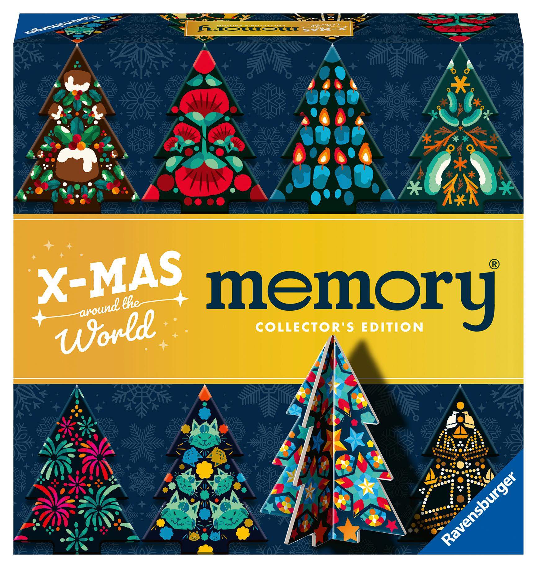 Vorderes Coverbild Ravensburger 22350 Collector's memory® Weihnachten - Das weltbekannte Gedächtnisspiel mit Weihnachtsbäumen zum Aufstellen