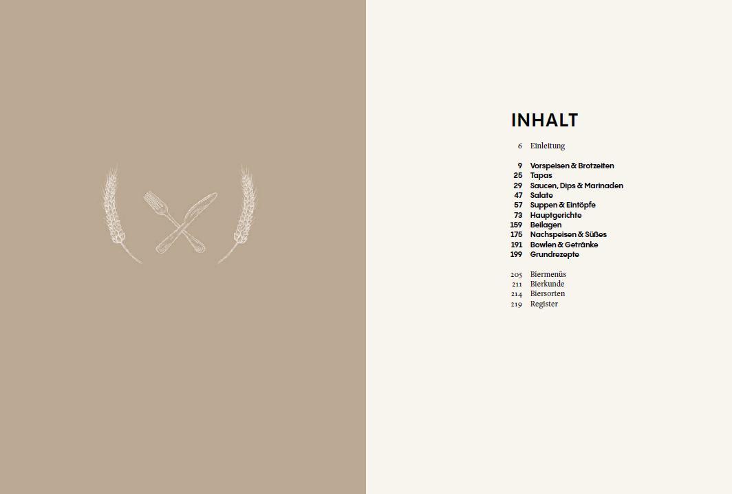 Beispielinhalt (Bild) Das Bierkochbuch