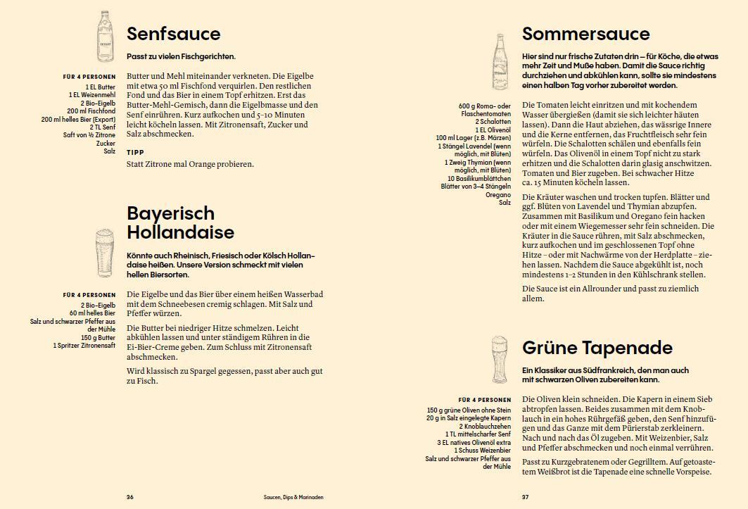 Beispielinhalt (Bild) Das Bierkochbuch