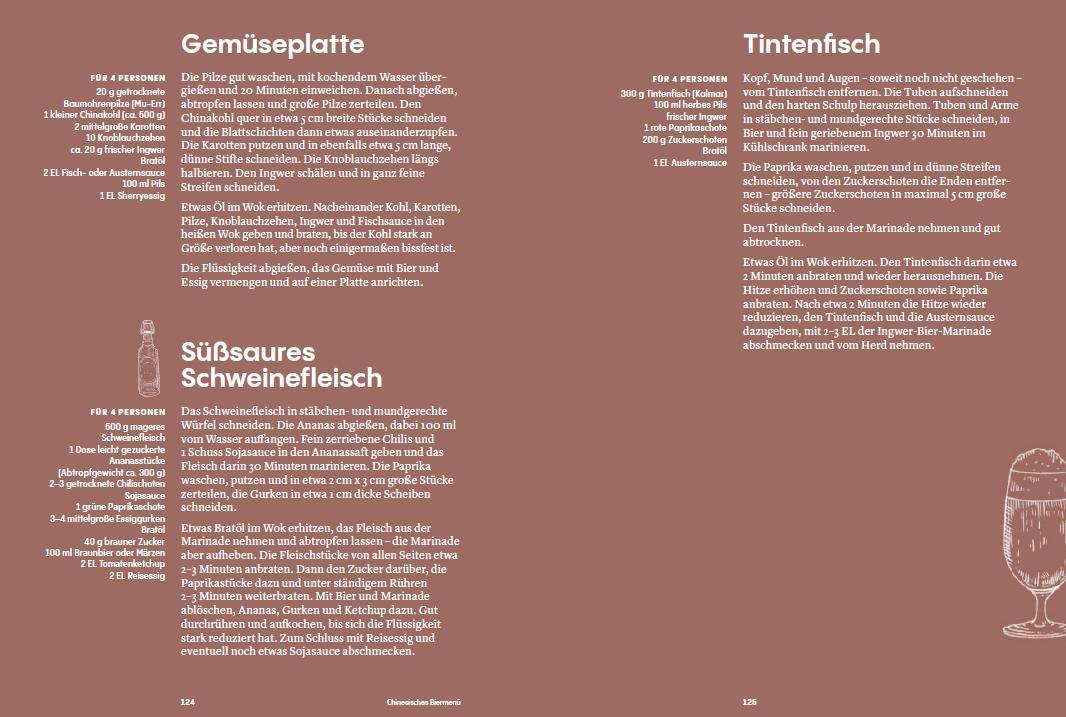 Beispielinhalt (Bild) Das Bierkochbuch