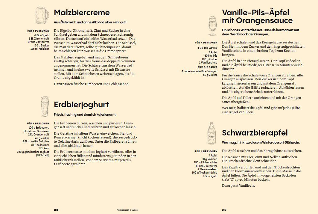 Beispielinhalt (Bild) Das Bierkochbuch