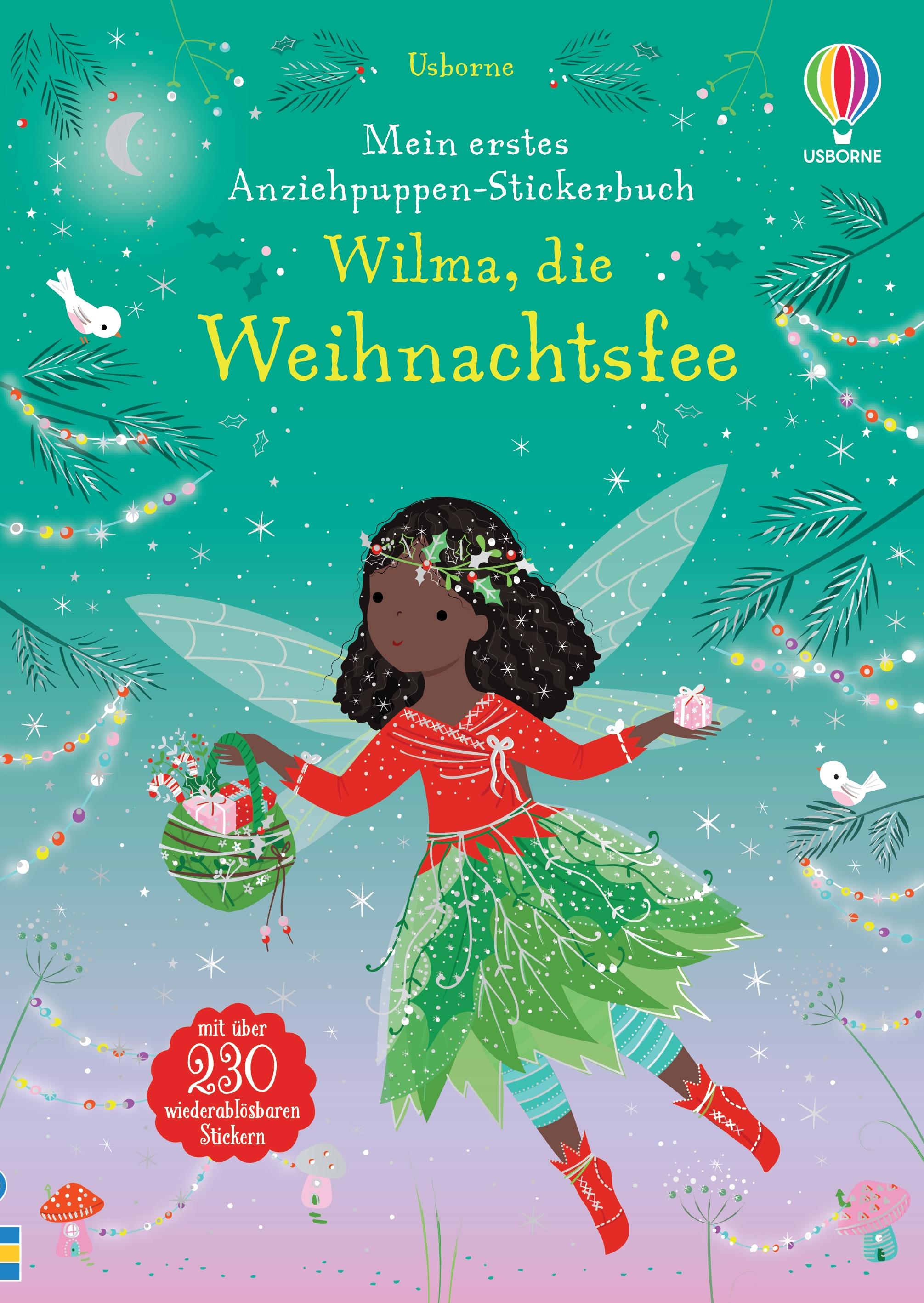 Vorderes Coverbild Mein erstes Anziehpuppen-Stickerbuch: Wilma, die Weihnachtsfee