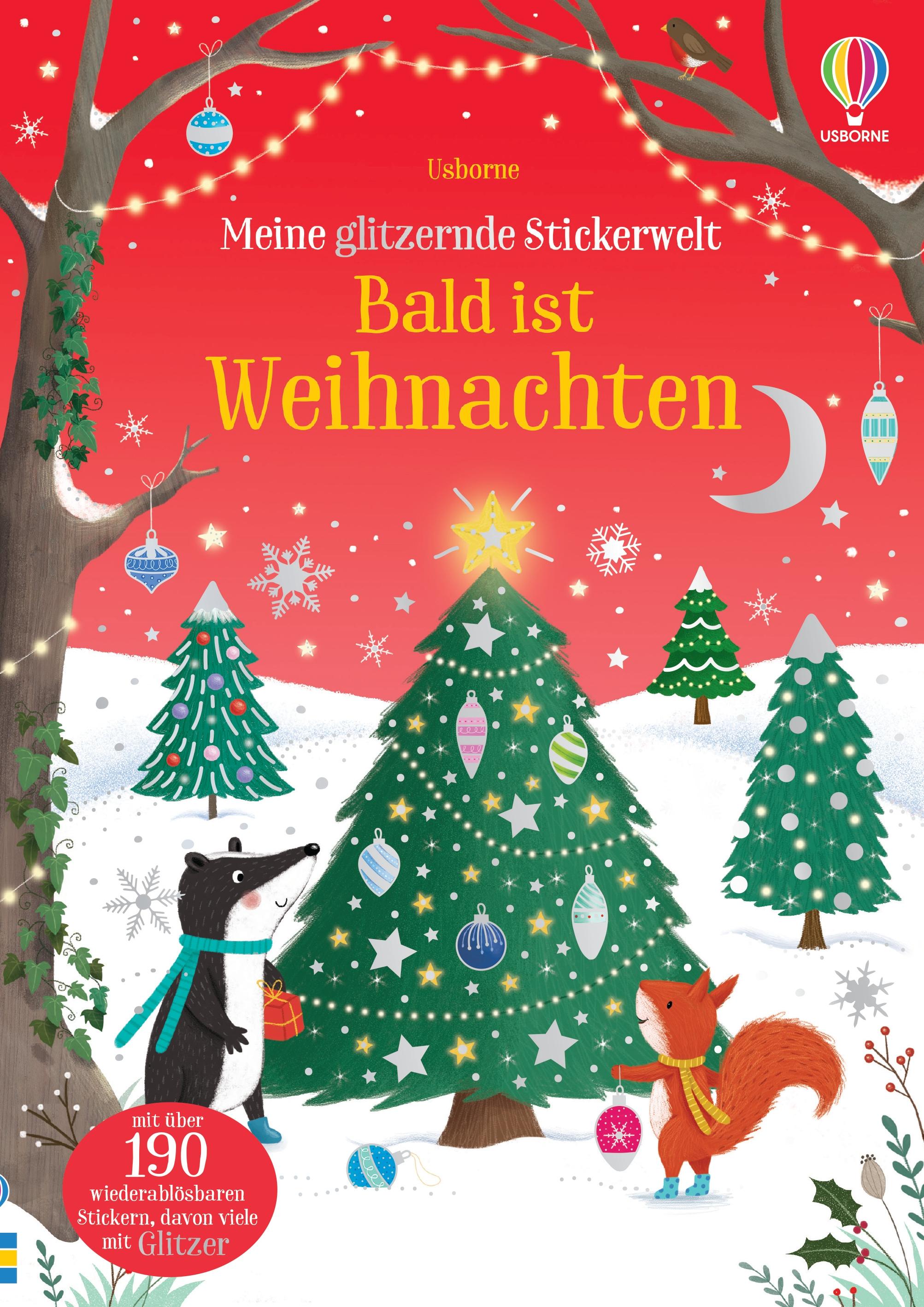 Vorderes Coverbild Meine glitzernde Stickerwelt: Bald ist Weihnachten