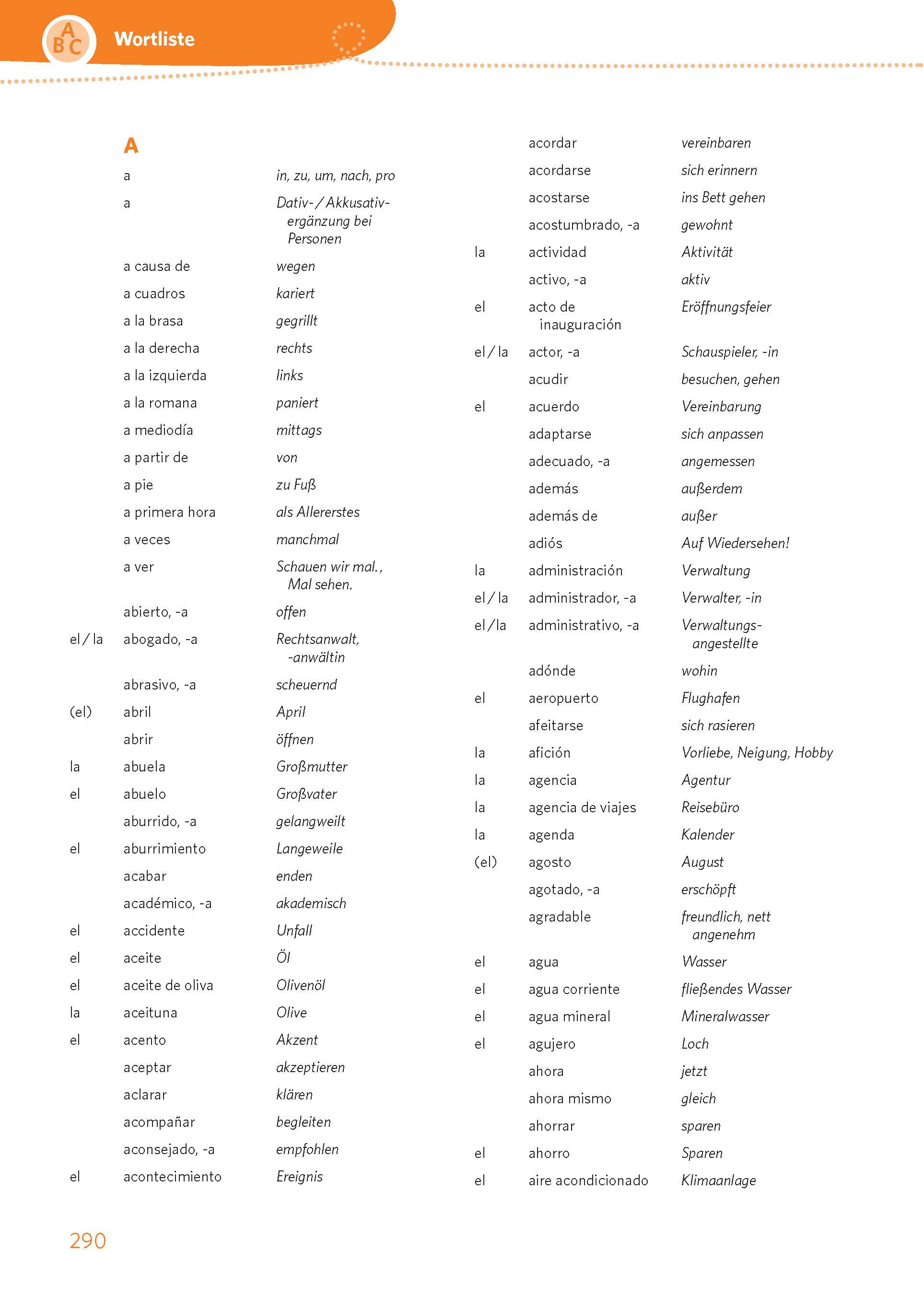 Beispielinhalt (Bild) PONS Das große Trainingsbuch Spanisch
