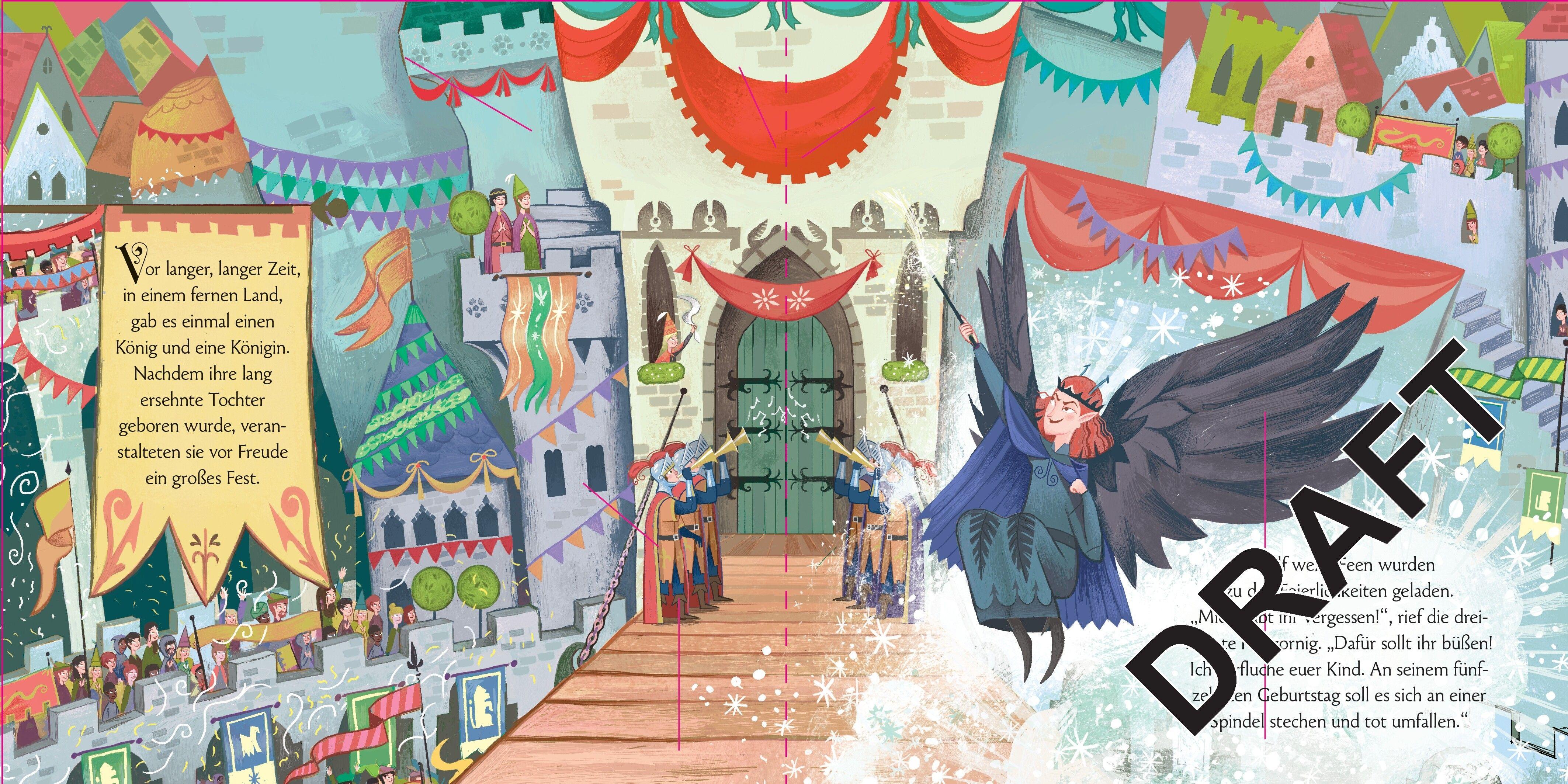 Beispielinhalt (Bild) Mein märchenhaftes Pop-up-Buch: Dornröschen