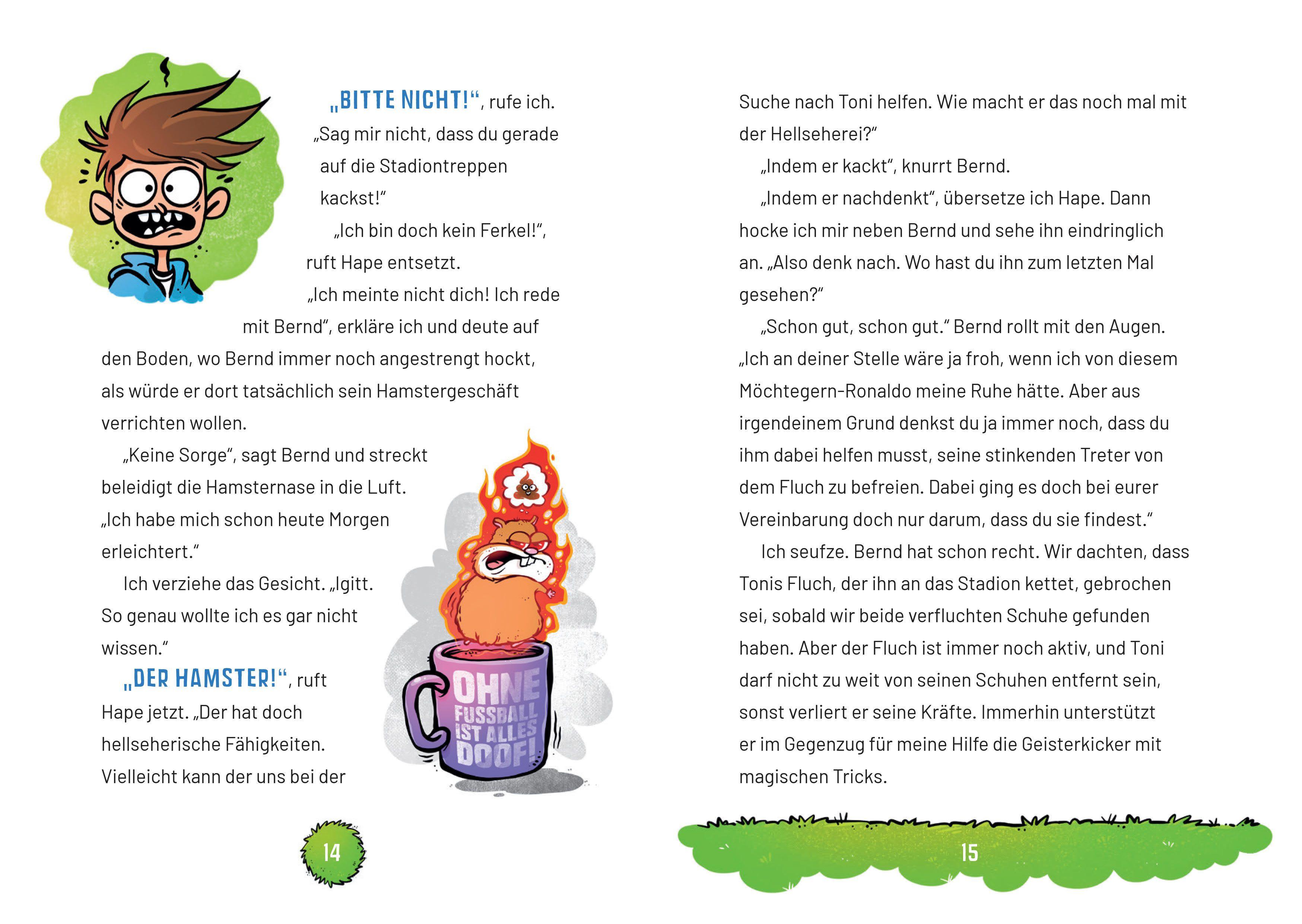 Beispielinhalt (Bild) Die Geisterkicker - Randale im Finale (Band 3)