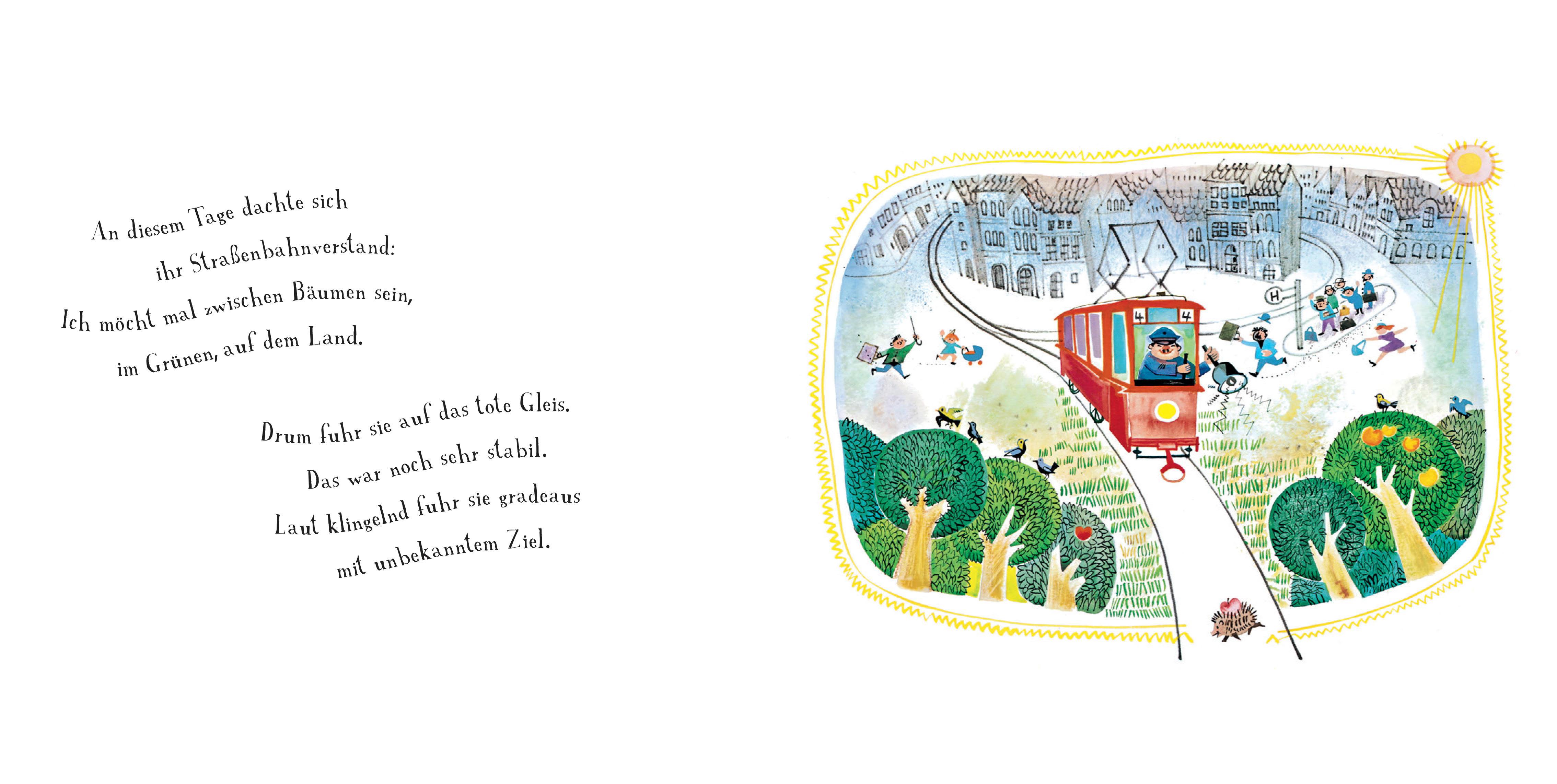 Beispielinhalt (Bild) Die ganz besonders nette Straßenbahn