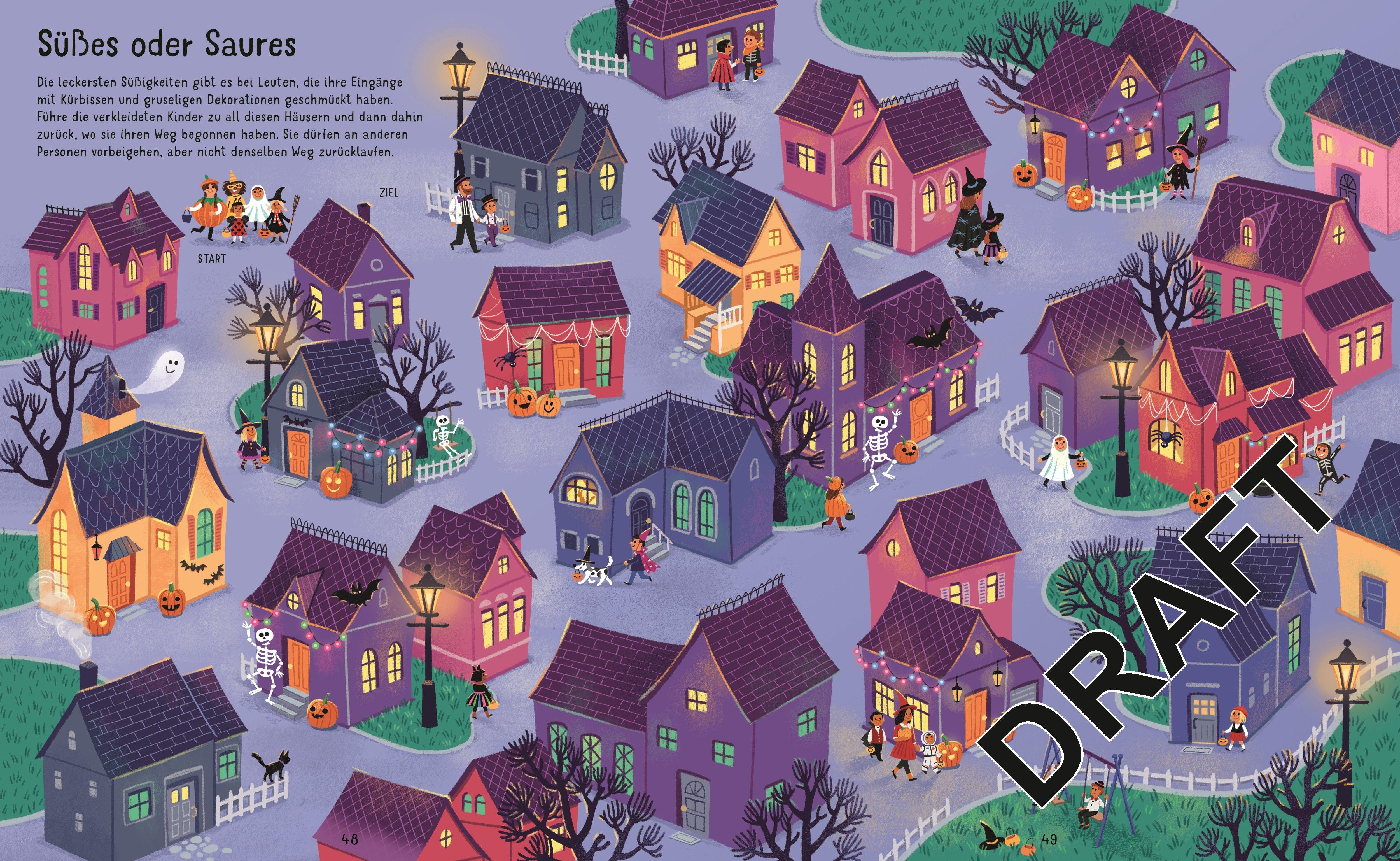 Beispielinhalt (Bild) Der große Grusel-Labyrinthe-Spaß