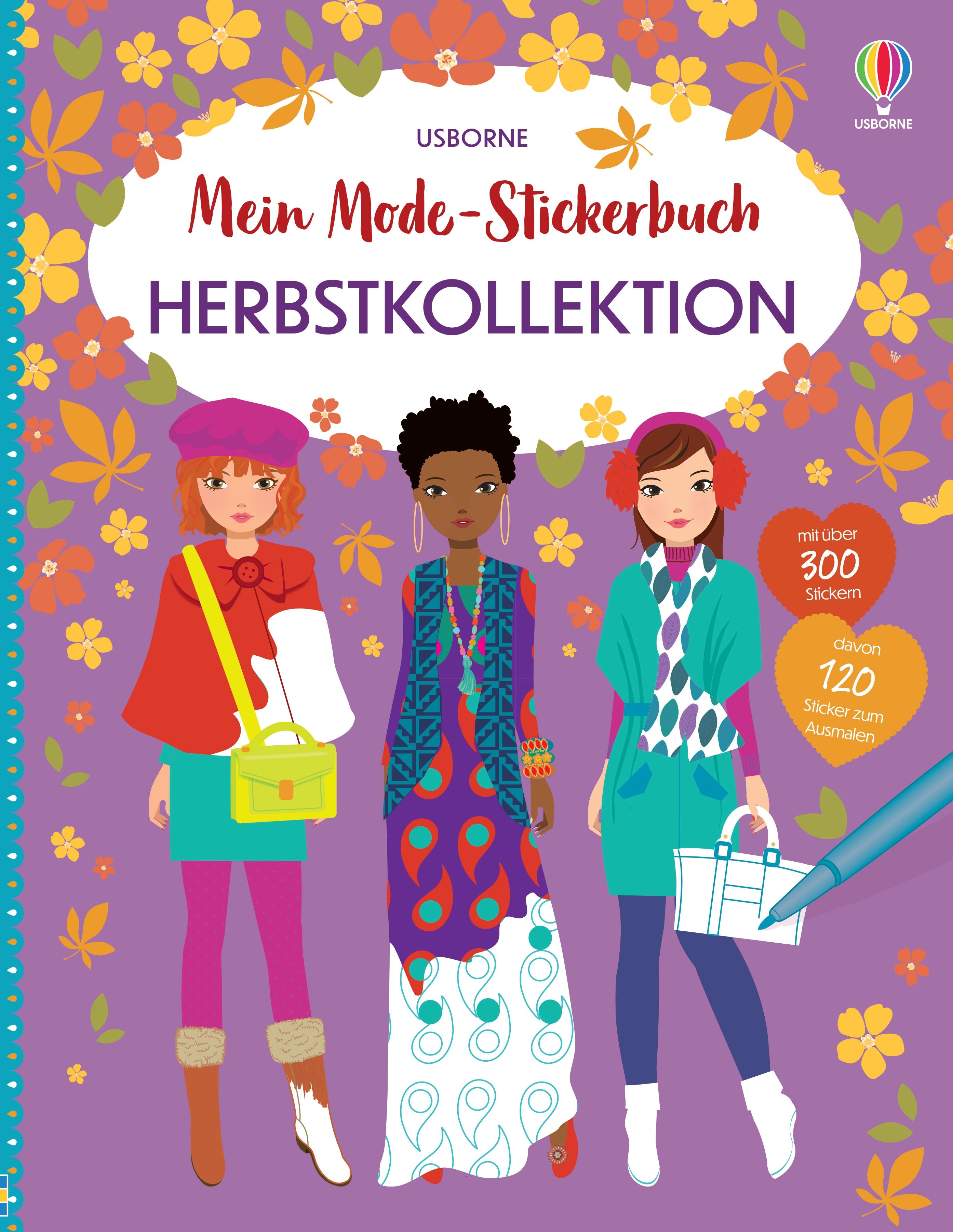 Vorderes Coverbild Mein Mode-Stickerbuch: Herbstkollektion