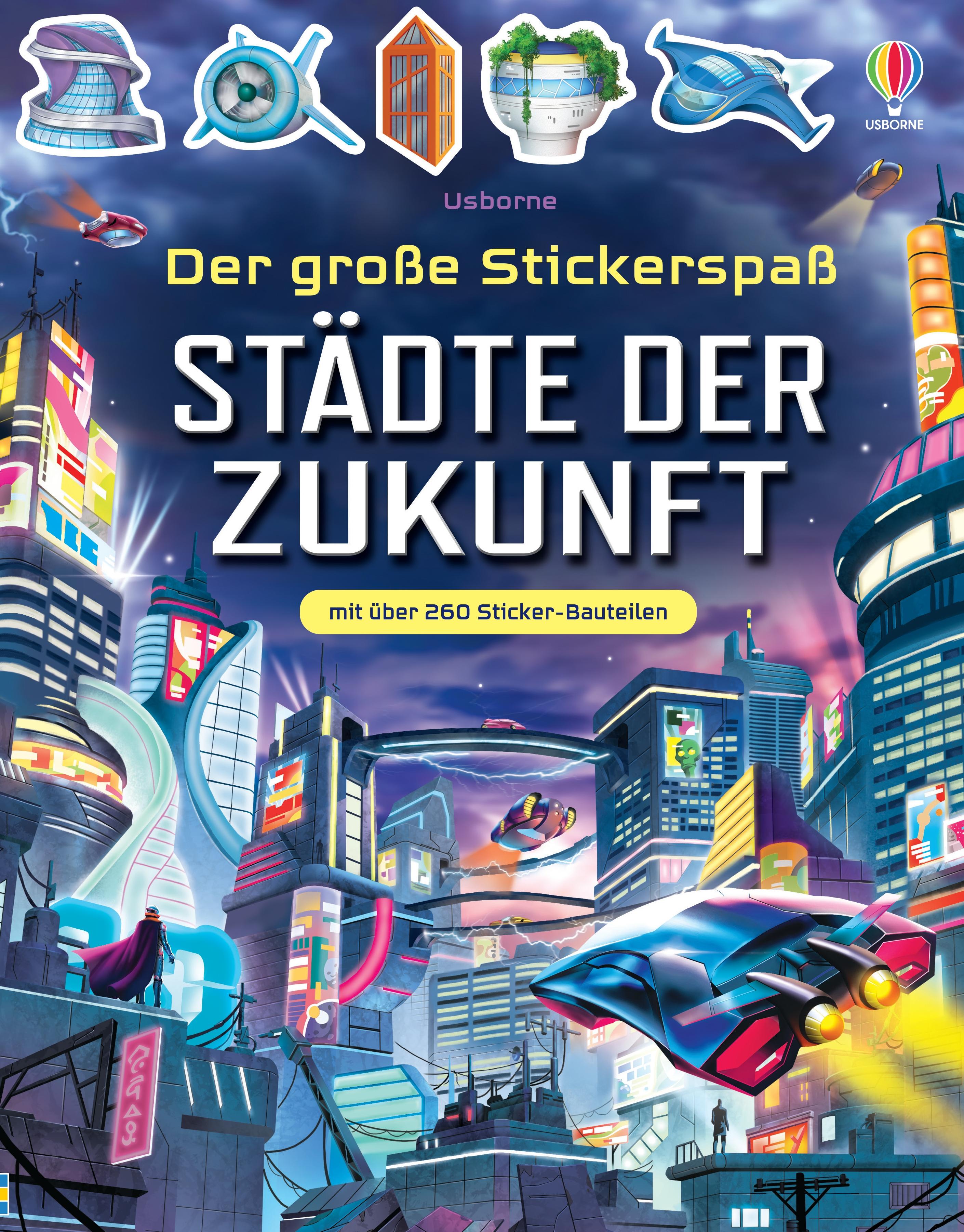 Vorderes Coverbild Der große Stickerspaß: Städte der Zukunft