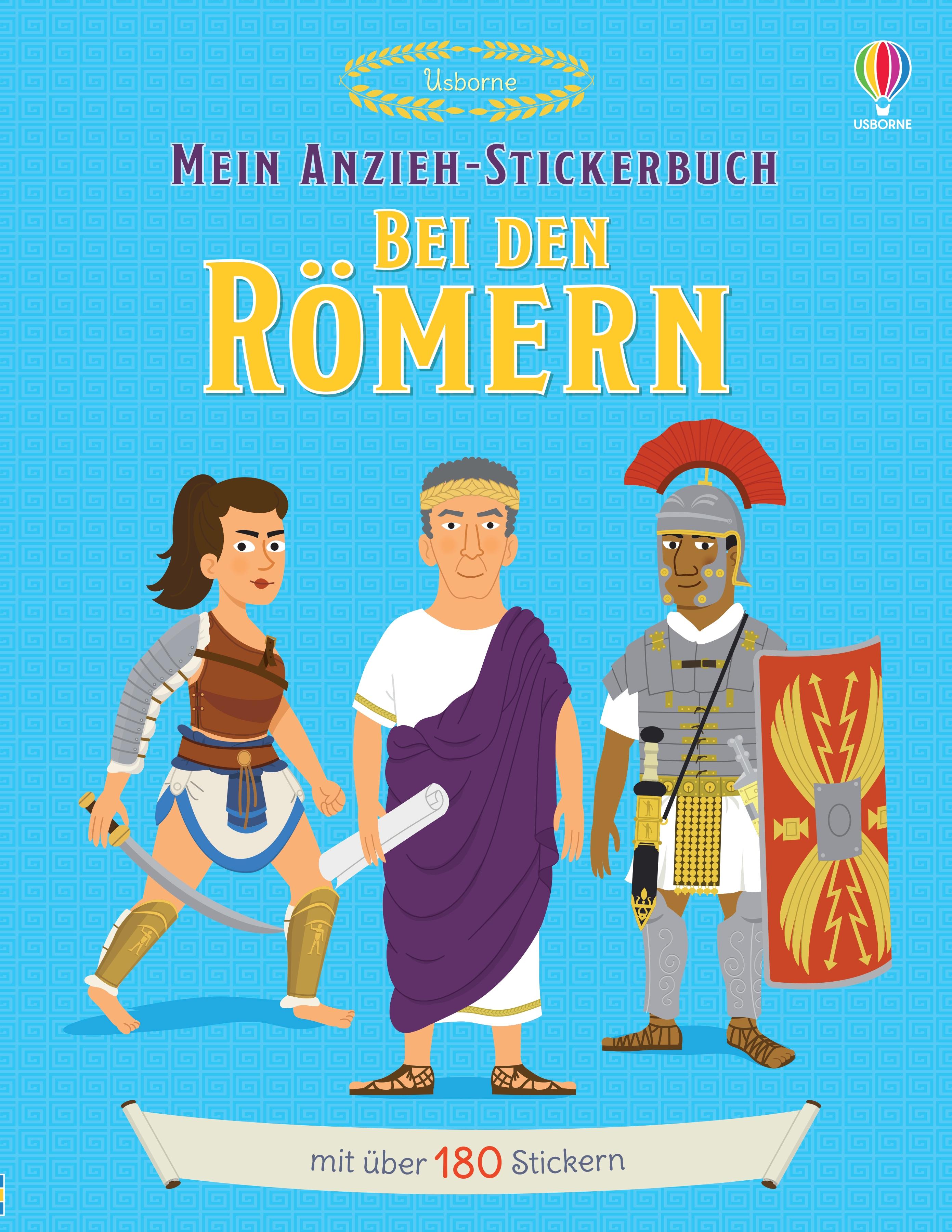 Vorderes Coverbild Mein Anzieh-Stickerbuch: Bei den Römern