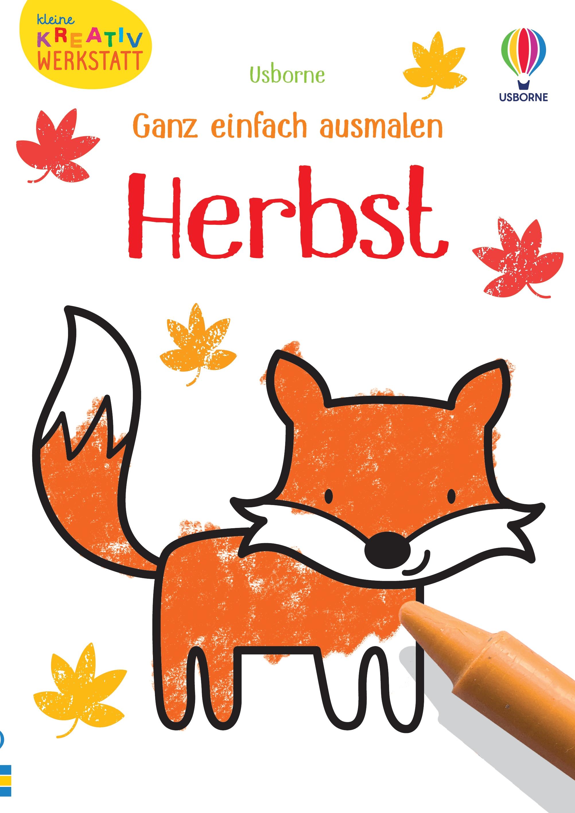 Vorderes Coverbild Kleine Kreativ-Werkstatt - Ganz einfach ausmalen: Herbst