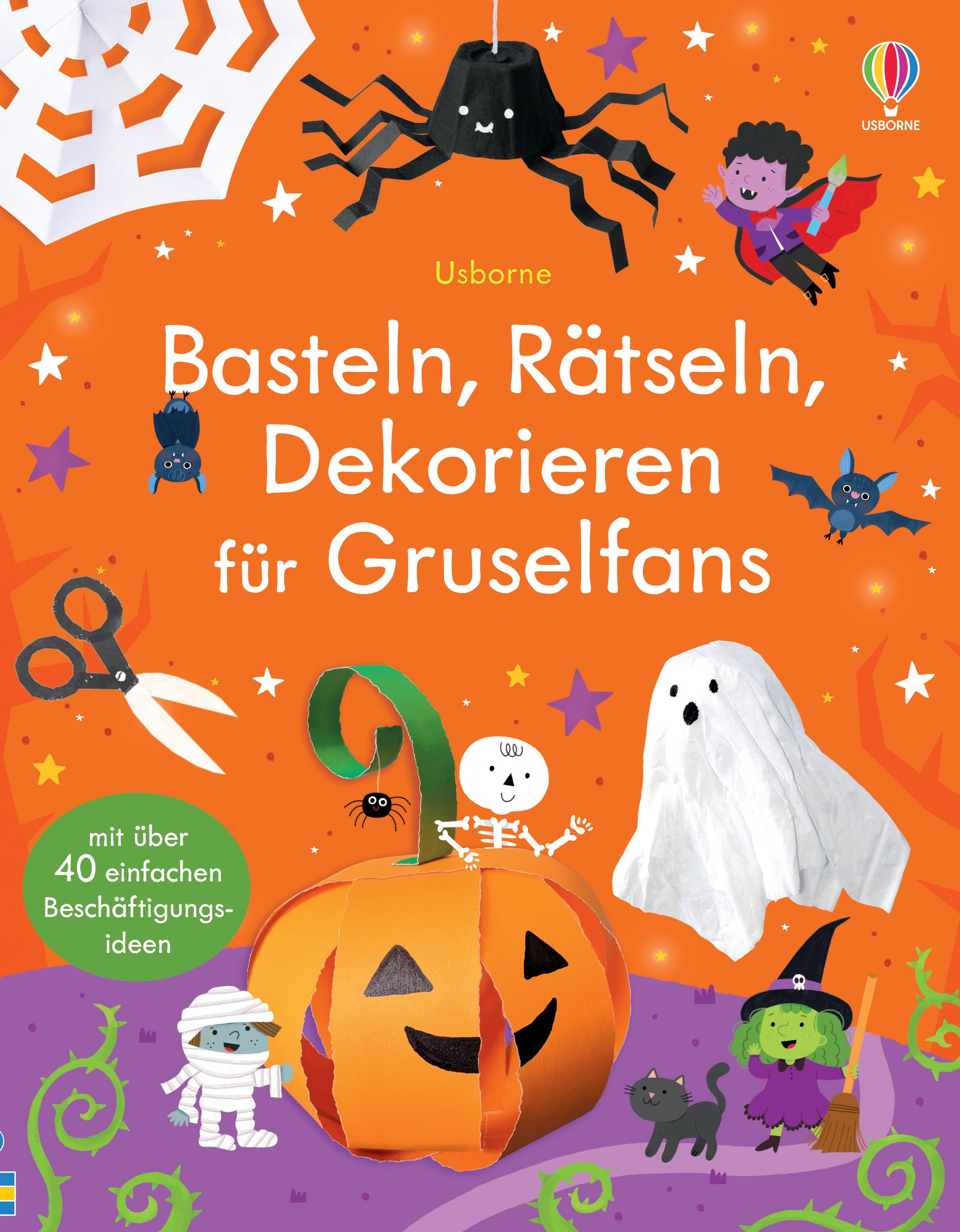 Vorderes Coverbild Basteln, Rätseln, Dekorieren für Gruselfans